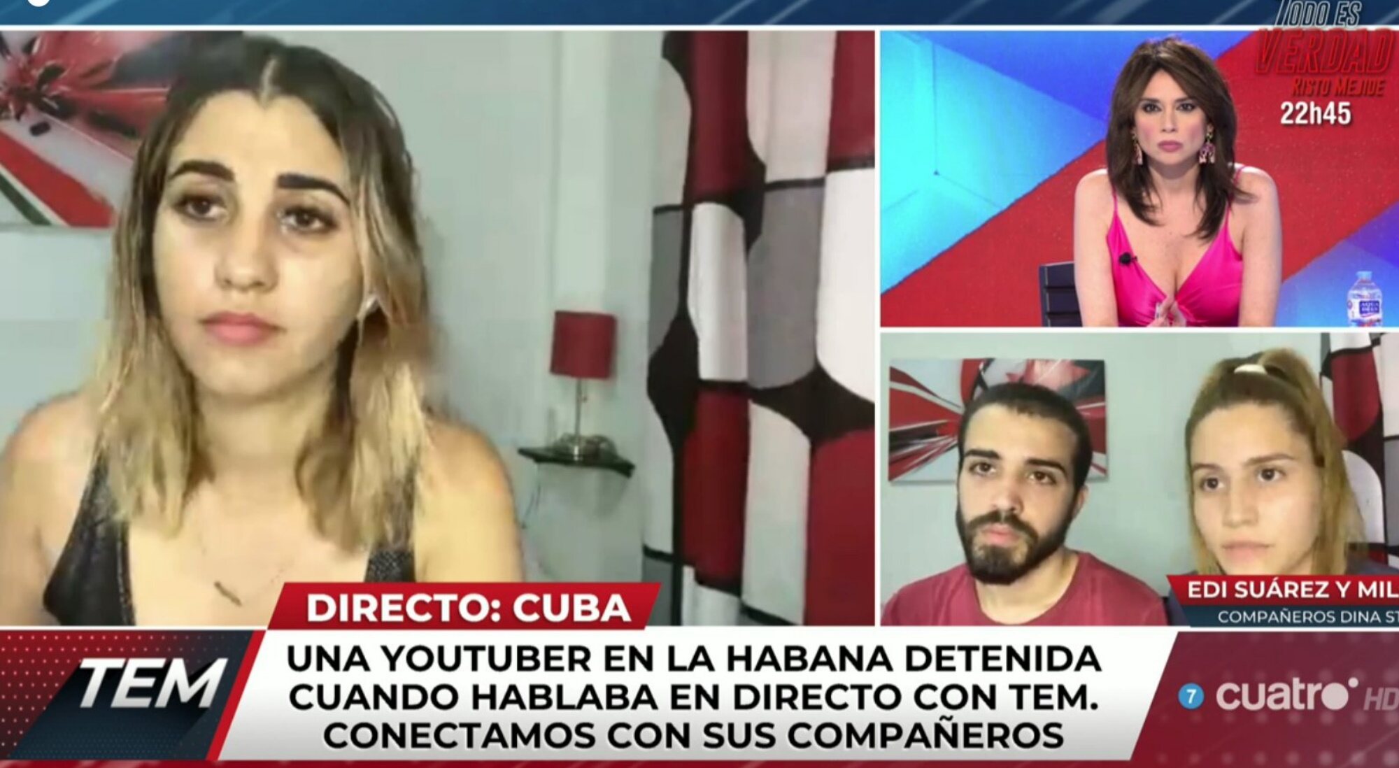 La youtuber cubana Dina Stars, supuestamente detenida en directo