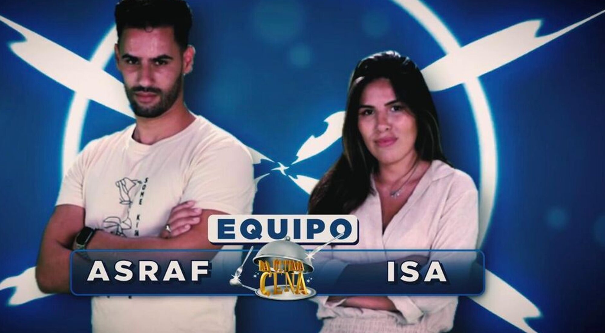 Asraf Beno e Isa Pantoja, primeros concursantes de 'La última cena 2'