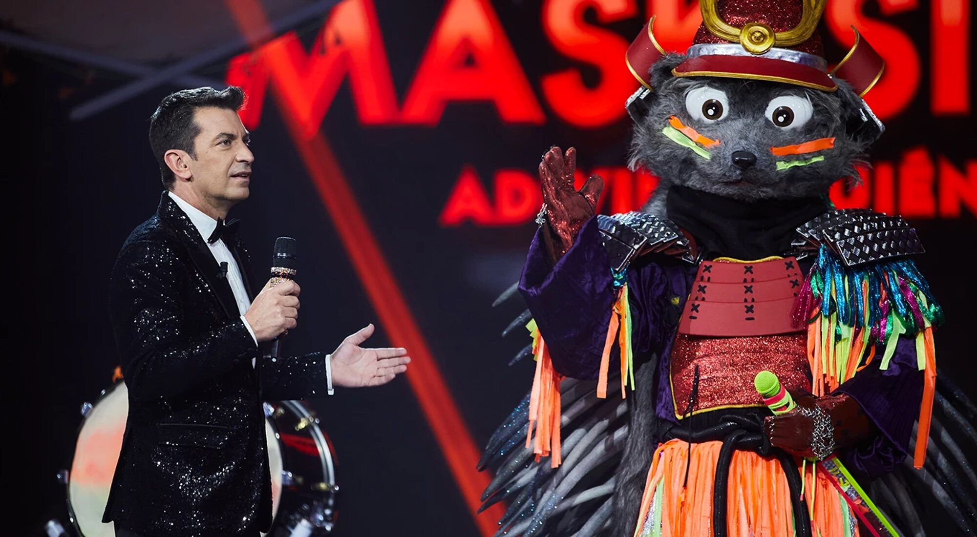 Arturo Valls con Erizo en la final de 'Mask Singer 2'