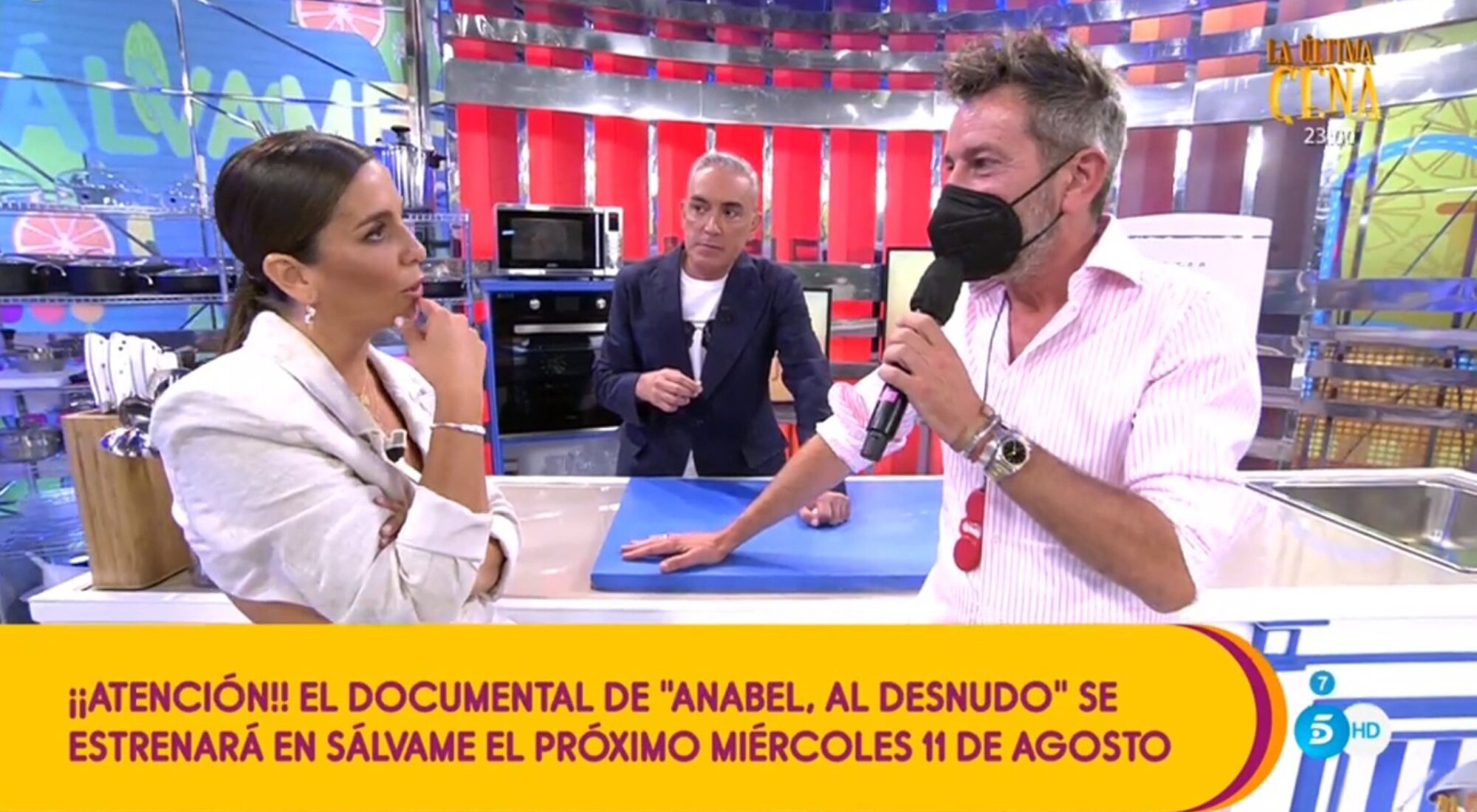 Anabel Pantoja habla con Kiko Hernández y David Valldeperas en 'Sálvame'