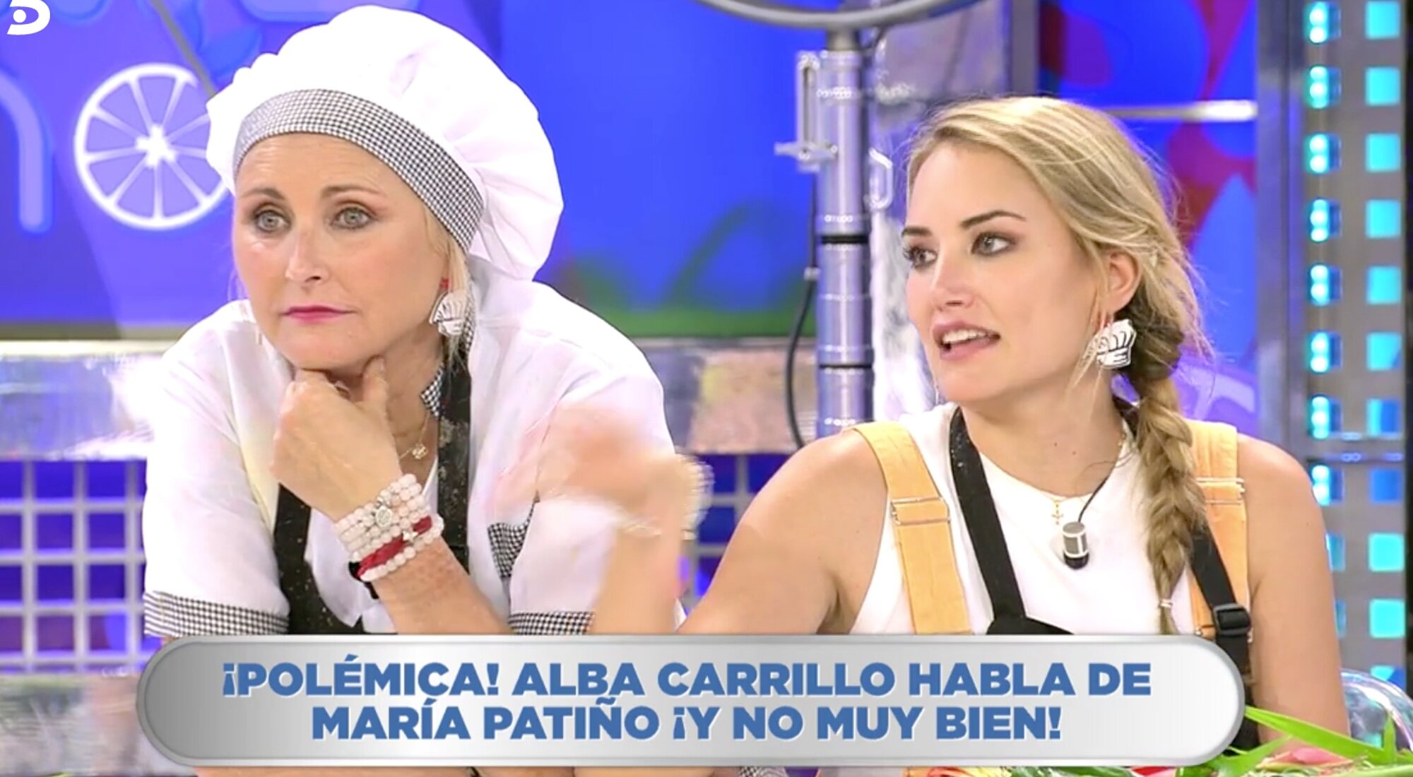 Lucía Pariente y Alba Carrillo en 'La última cena'