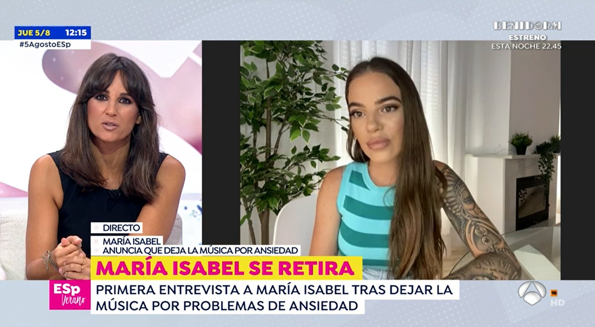 Lorena García habla con María Isabel en 'Espejo público'