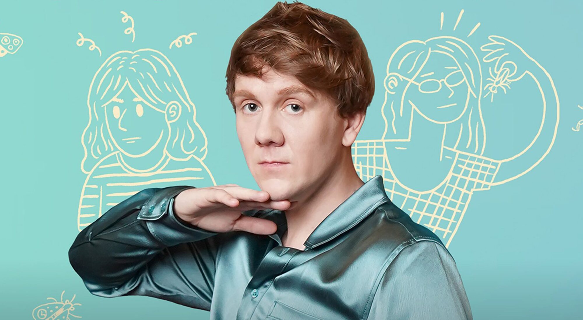 Josh Thomas en un cartel de 'Todo va a ir bien'