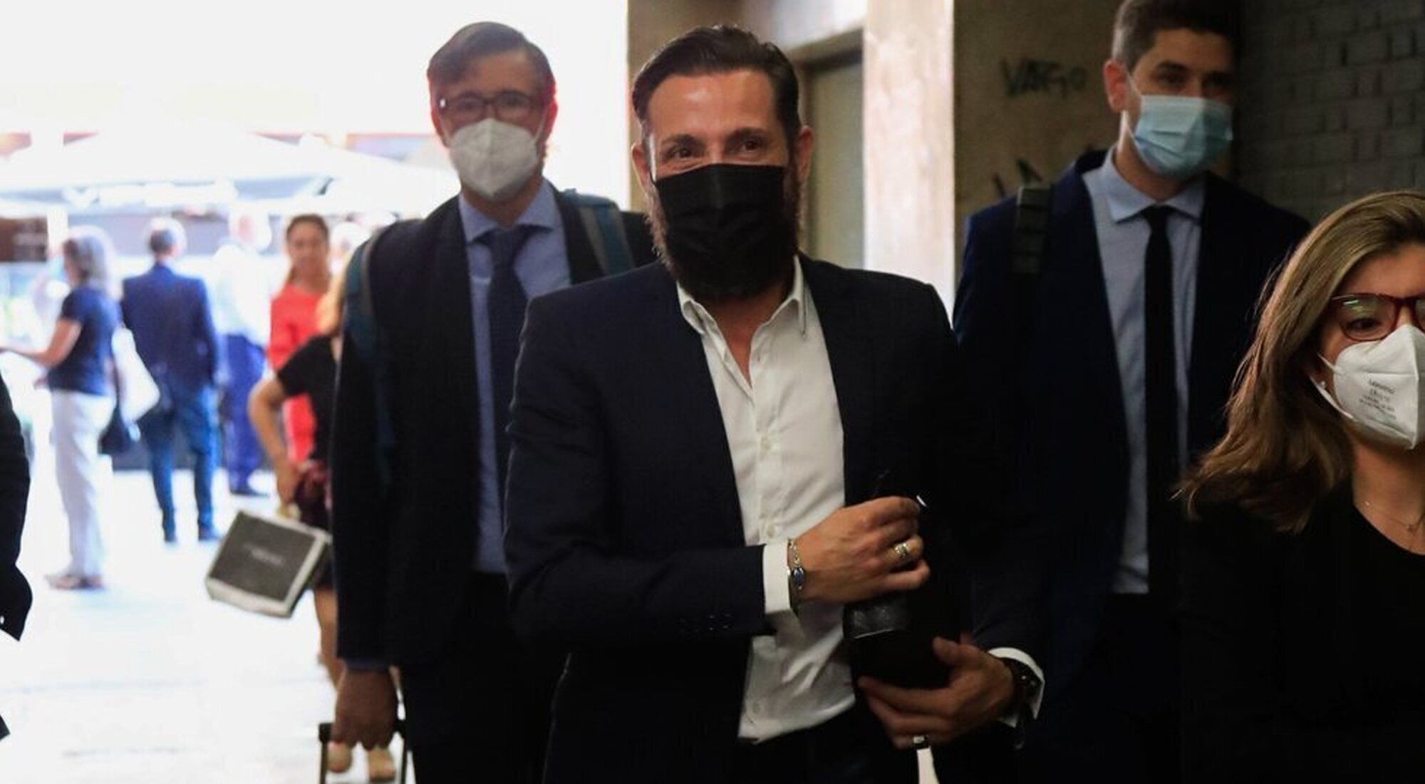 Antonio David, a las puertas de los juzgados en pleno proceso judicial contra La Fábrica de la Tele