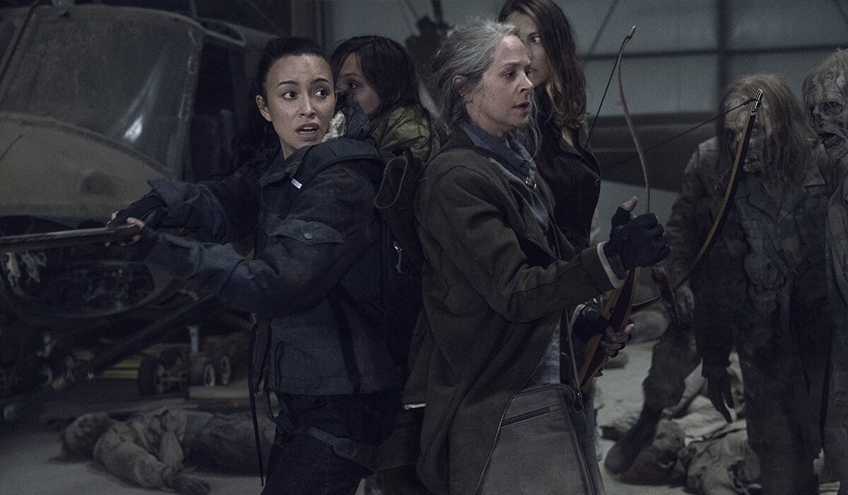 Rosita y Carol en la undécima temporada de 'The Walking Dead'