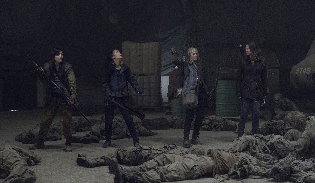Las chicas se enfrentan a una peligrosa situación en el 11x01 de 'The Walking Dead'