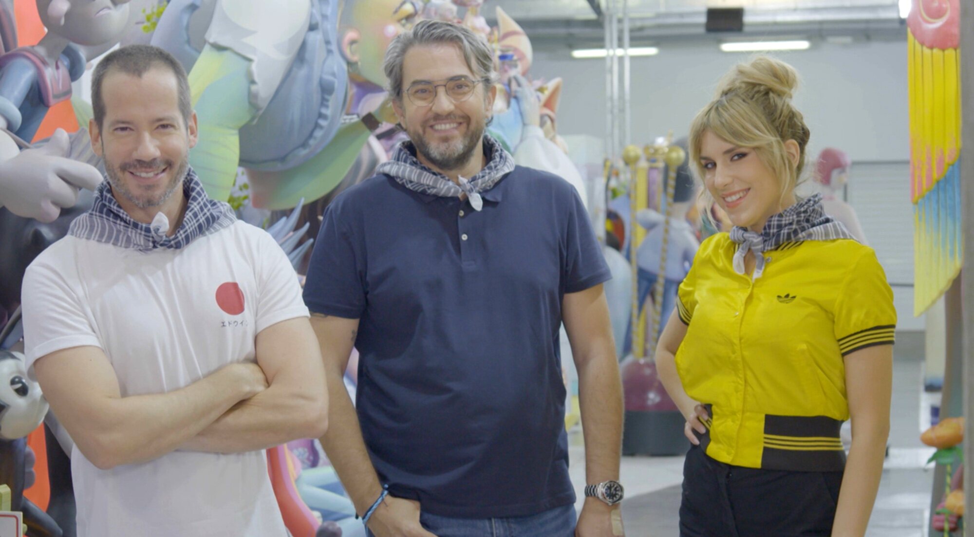 Ferran Cano, Máximo Huerta y Maria Fuster