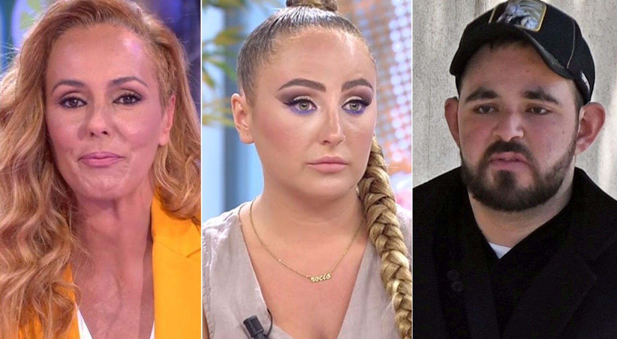 Rocío Carrasco y sus hijos Rocío y David Flores