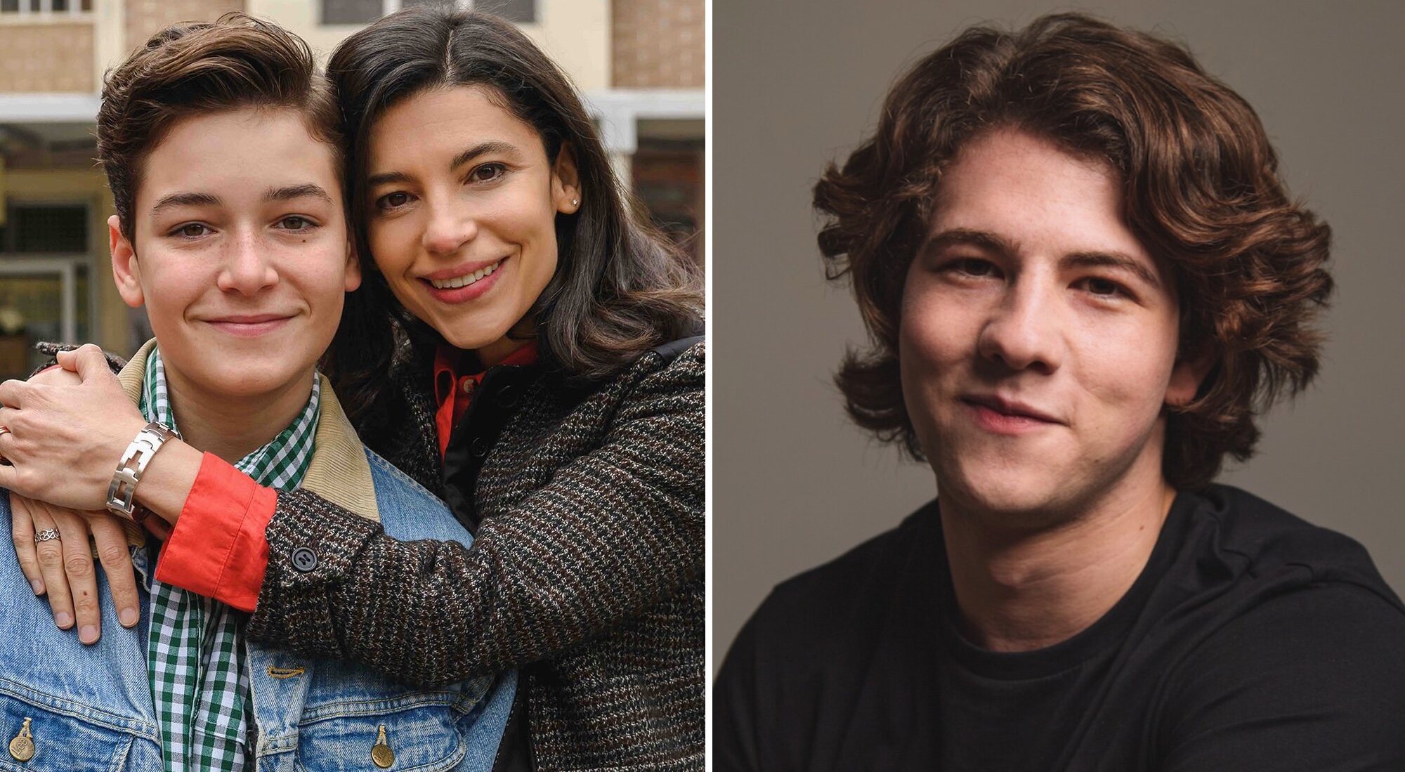 Javier Lorenzo junto a Irene Visedo (izquierda) y Álvaro Diaz (derecha)