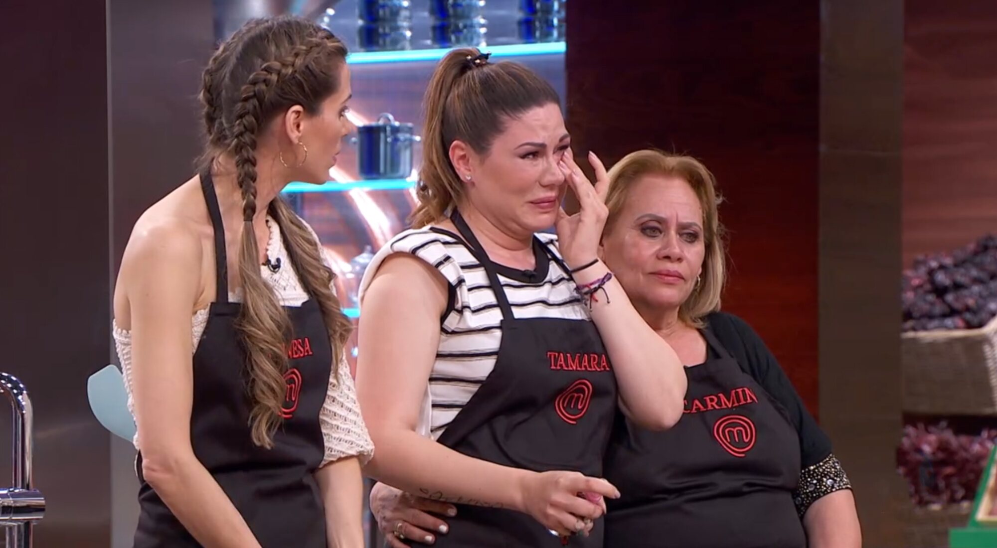 Vanesa Romero y Carmina Barrios arropan a Tamara en 'Masterchef Celebrity 6'