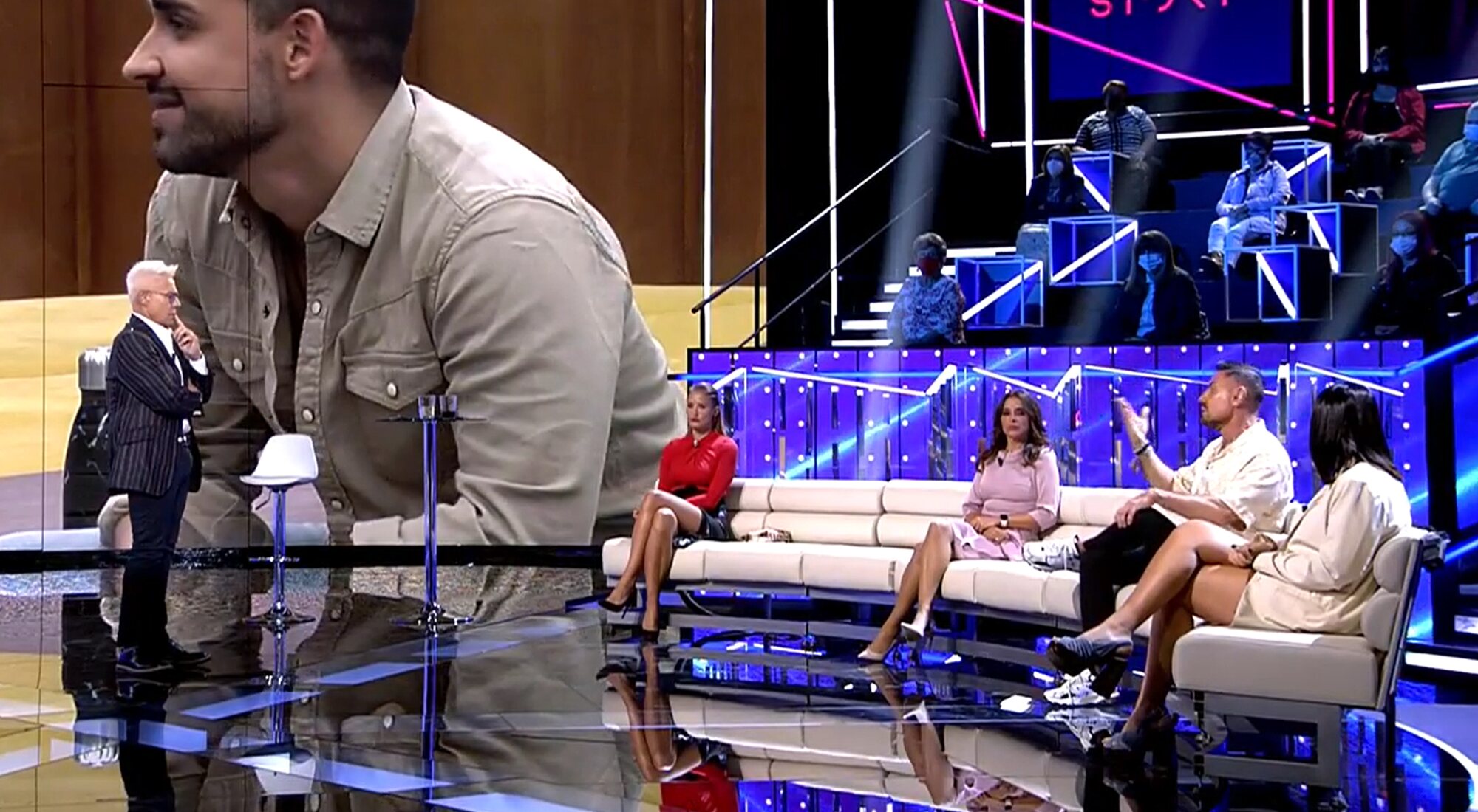 Jordi González habla con Alba Carrillo y Miguel Ángel Nicolás en 'Secret Story'