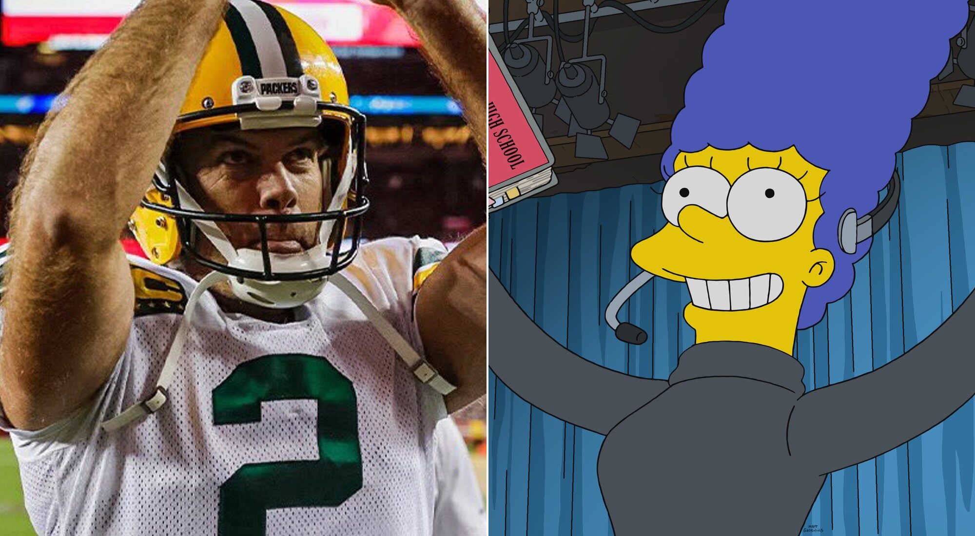Mason Crosby y Marge Simpson