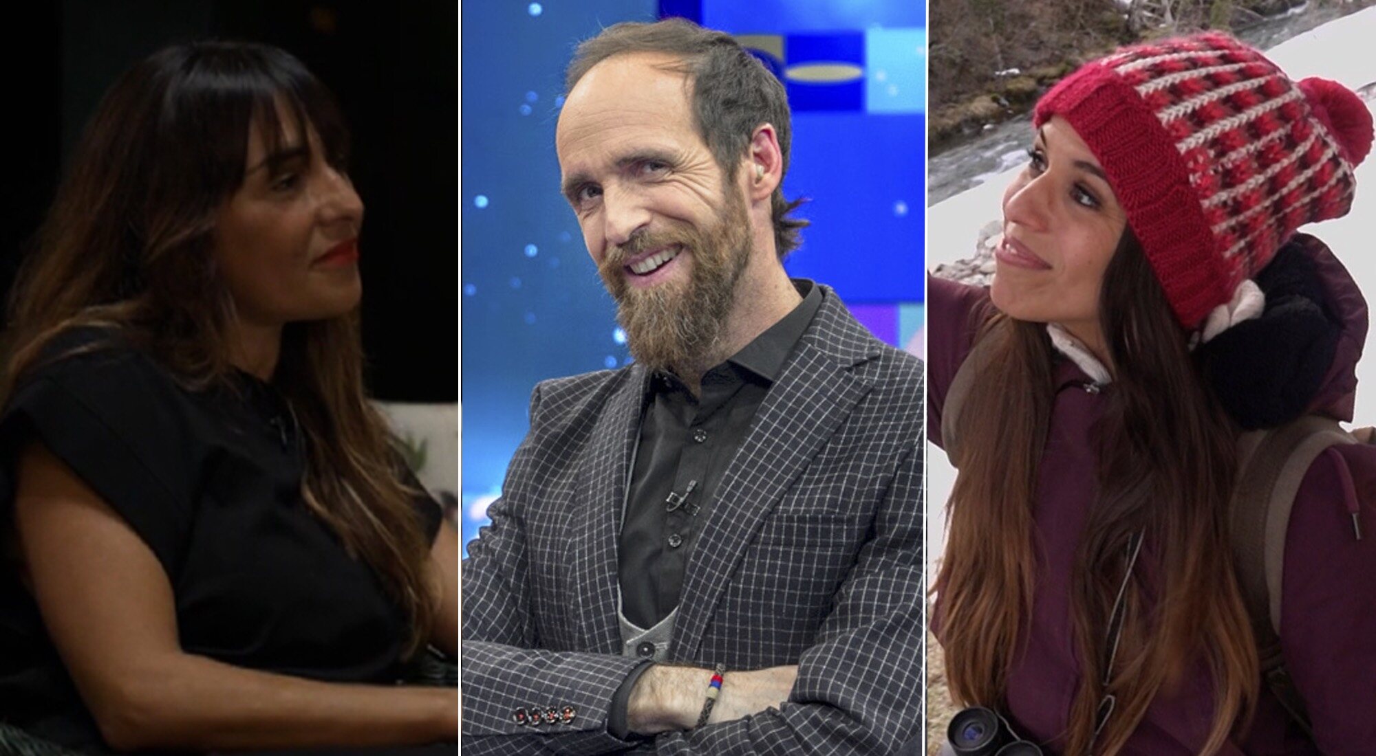 Candela Peña, Eduardo Sáenz de Cabezón y Evelyn Segura