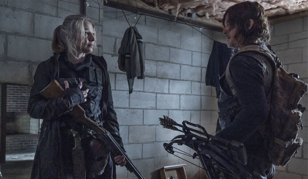 Leah y Daryl en el 11x07 de 'The Walking Dead'