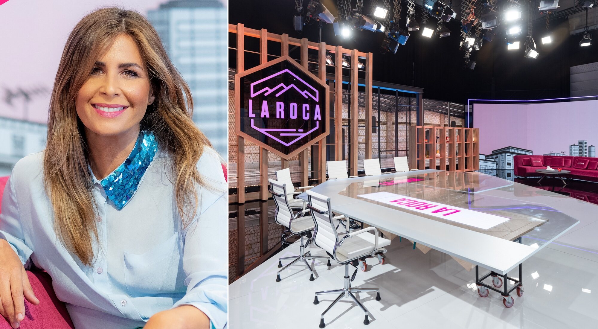 Nuria Roca y el plató de &#39;La Roca&#39;