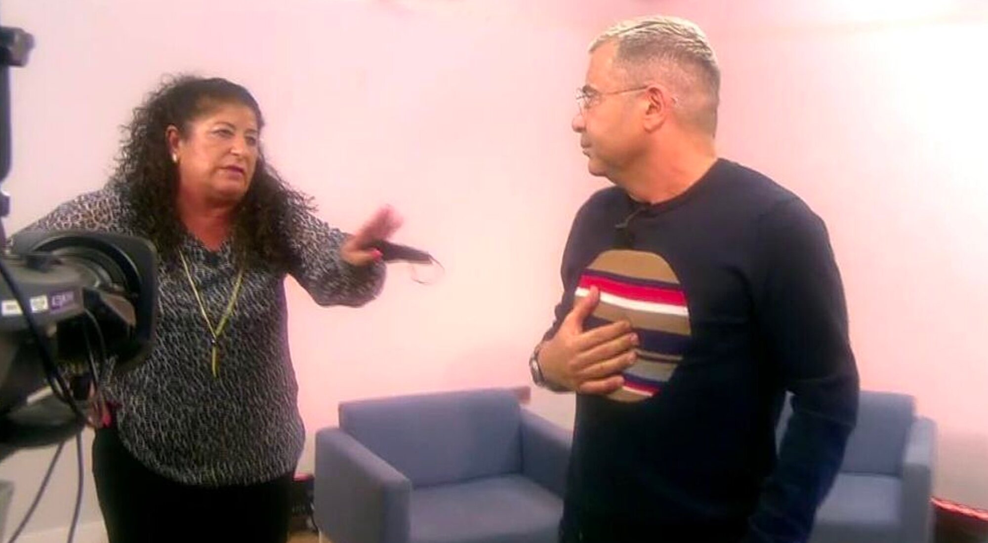 Magdalena Clavero junto a Jorge Javier Vázquez en 'Sálvame'