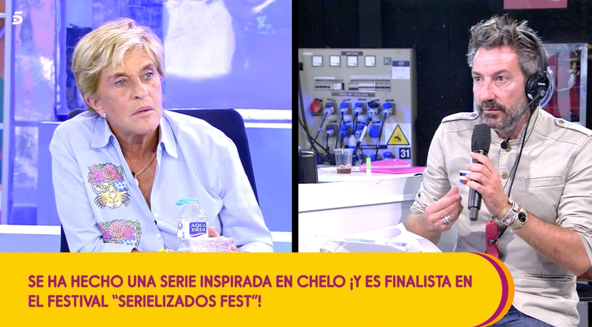 Chelo García-Cortés y David Valldeperas en 'Sálvame'