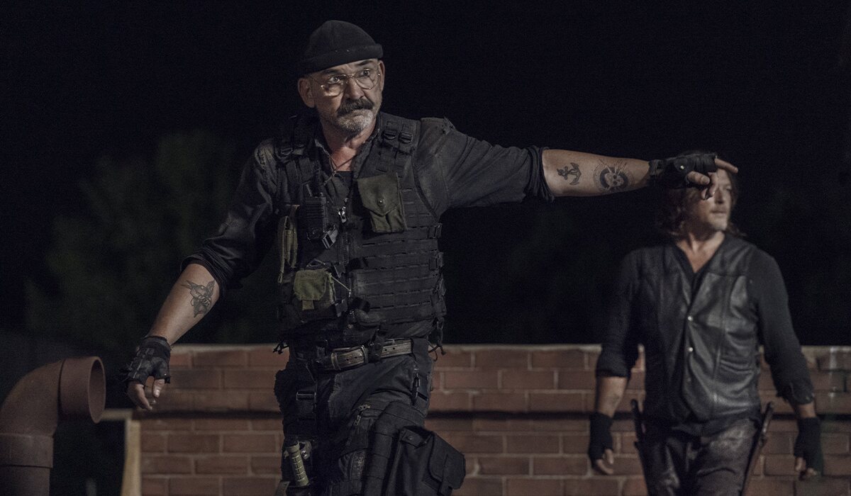 Pope y Daryl en el 11x018 de 'The Walking Dead'