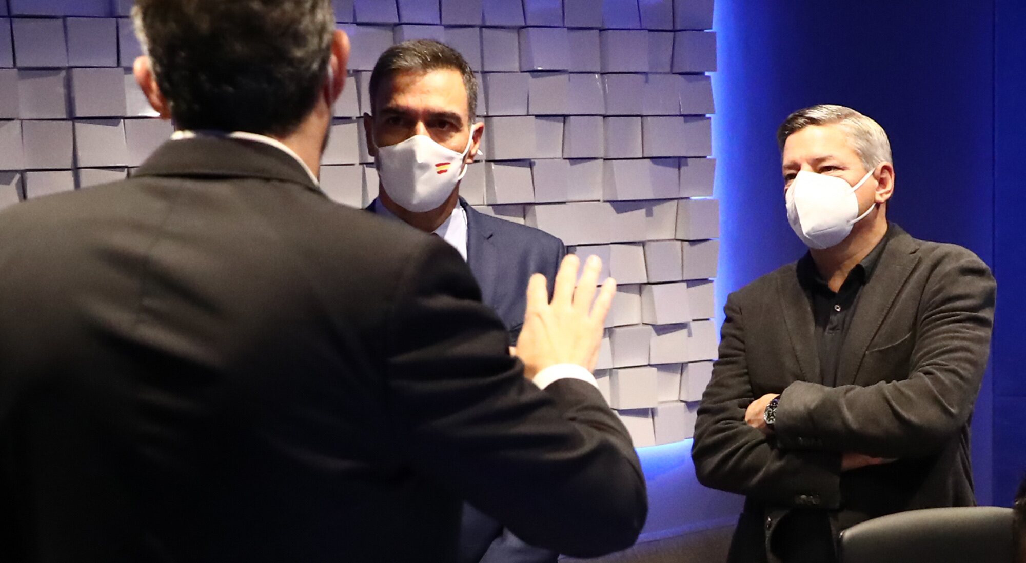 Pedro Sánchez con Ted Sarandos