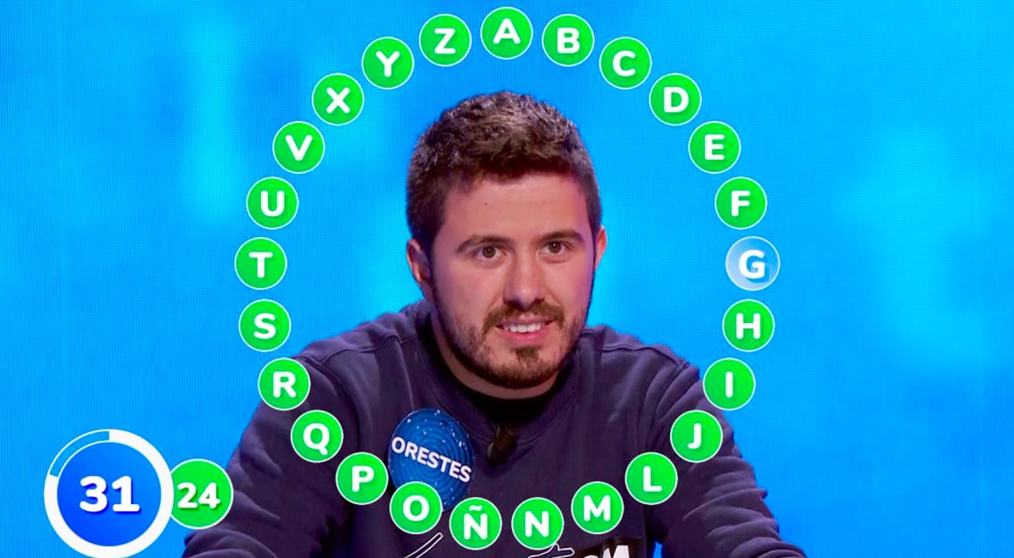 Orestes Barbero, en 'Pasapalabra'