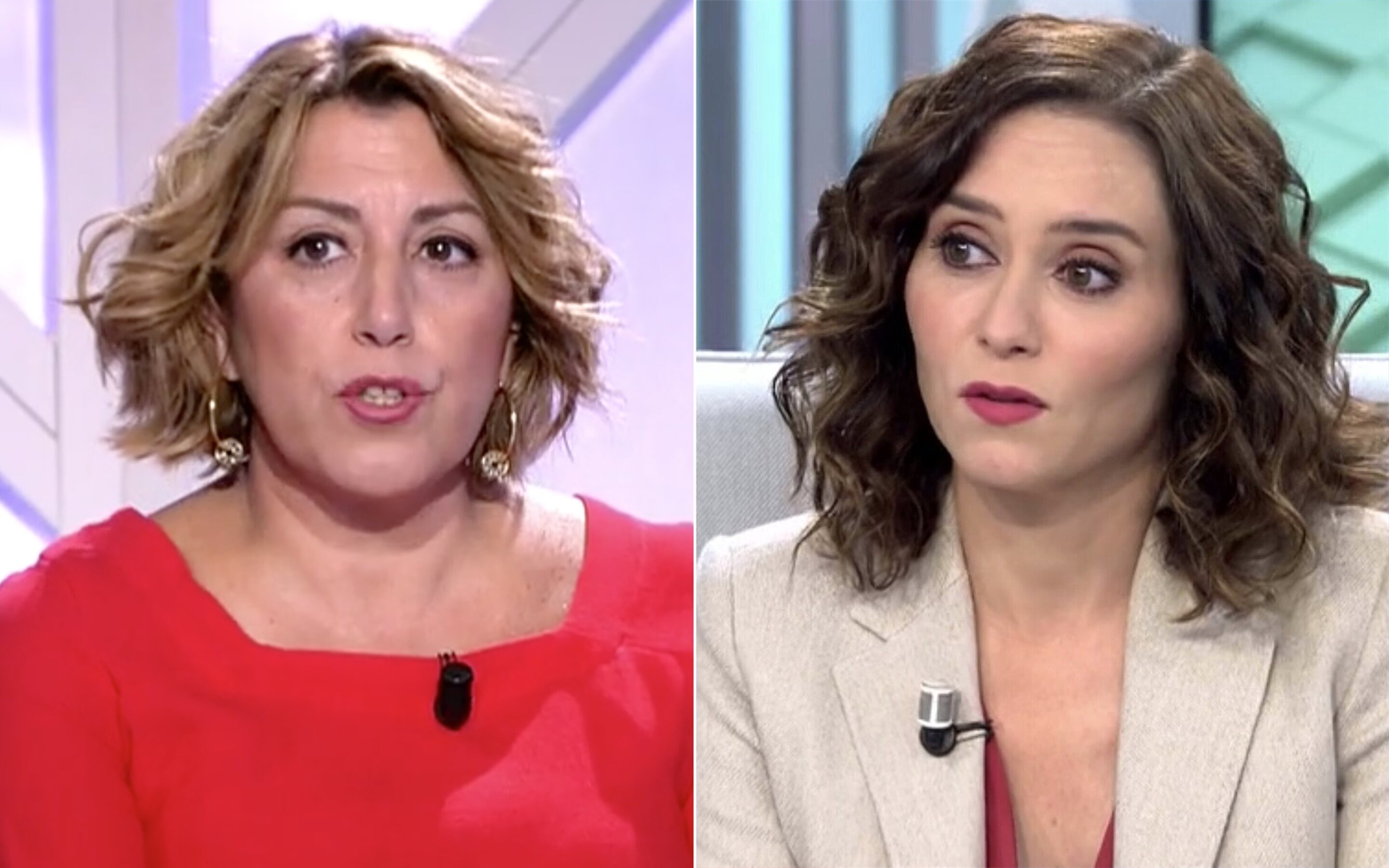 Susana Díaz ('Todo es mentira') e Isabel Díaz Ayuso ('El programa de AR')