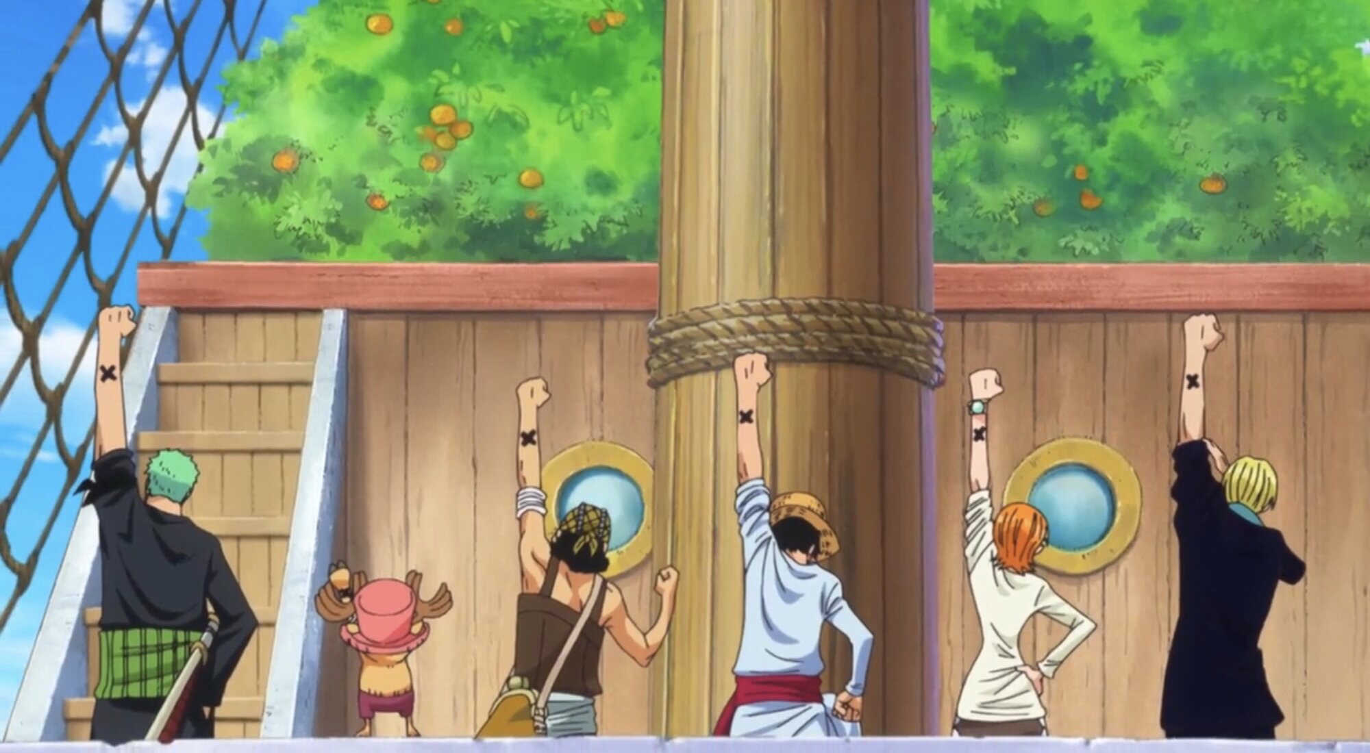 La tripulación de Luffy en uno de los episodios de 'One Piece'