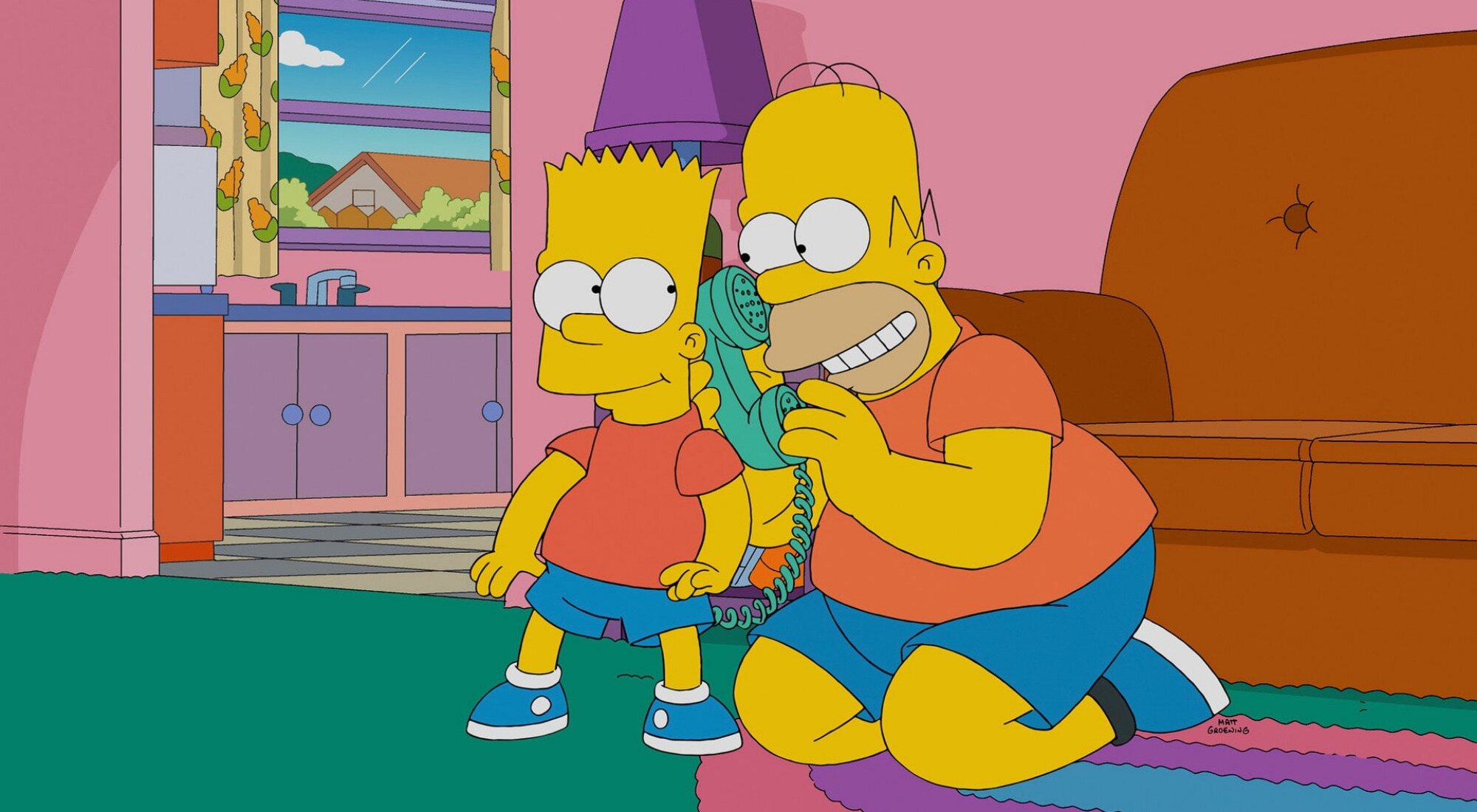 Bart y Homer, en 'Los Simpson'