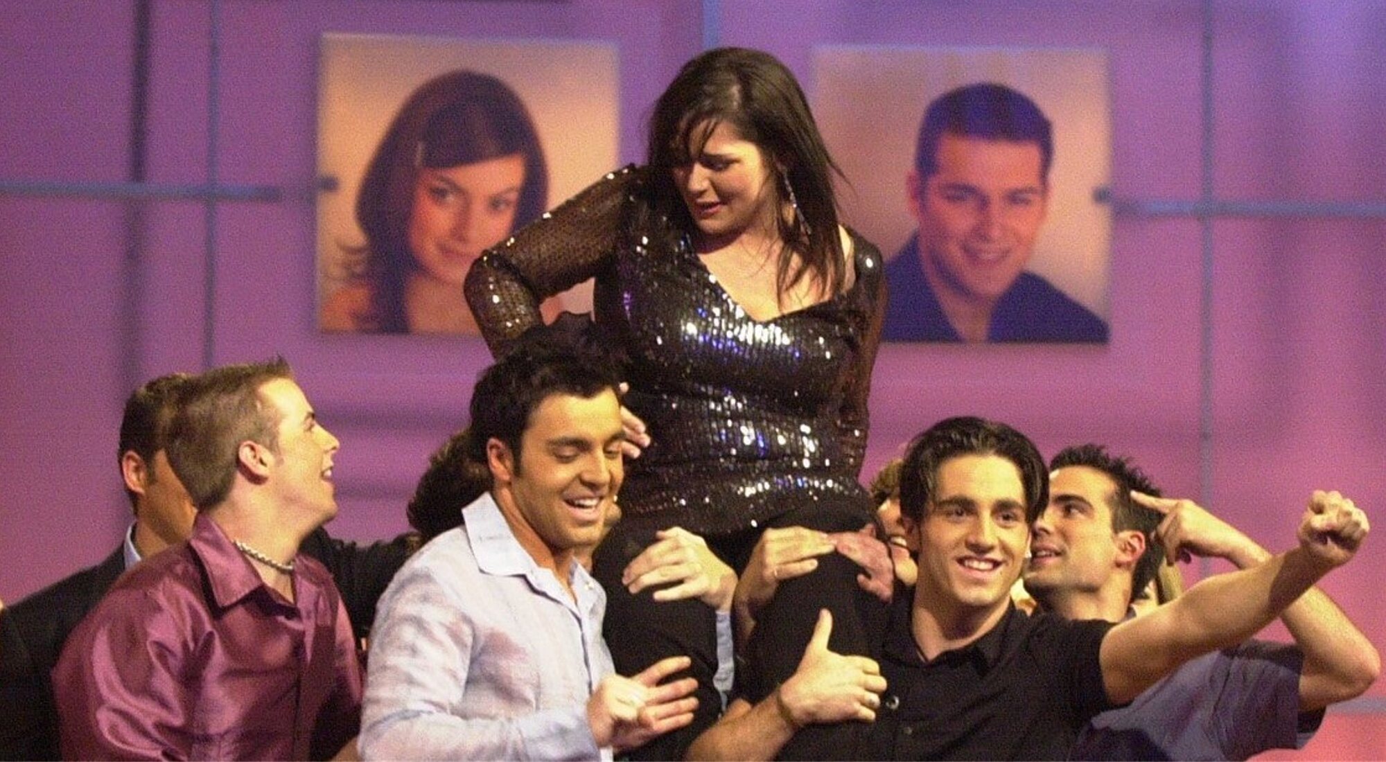 Rosa López y varios de sus compañeros de 'Operación Triunfo 1'