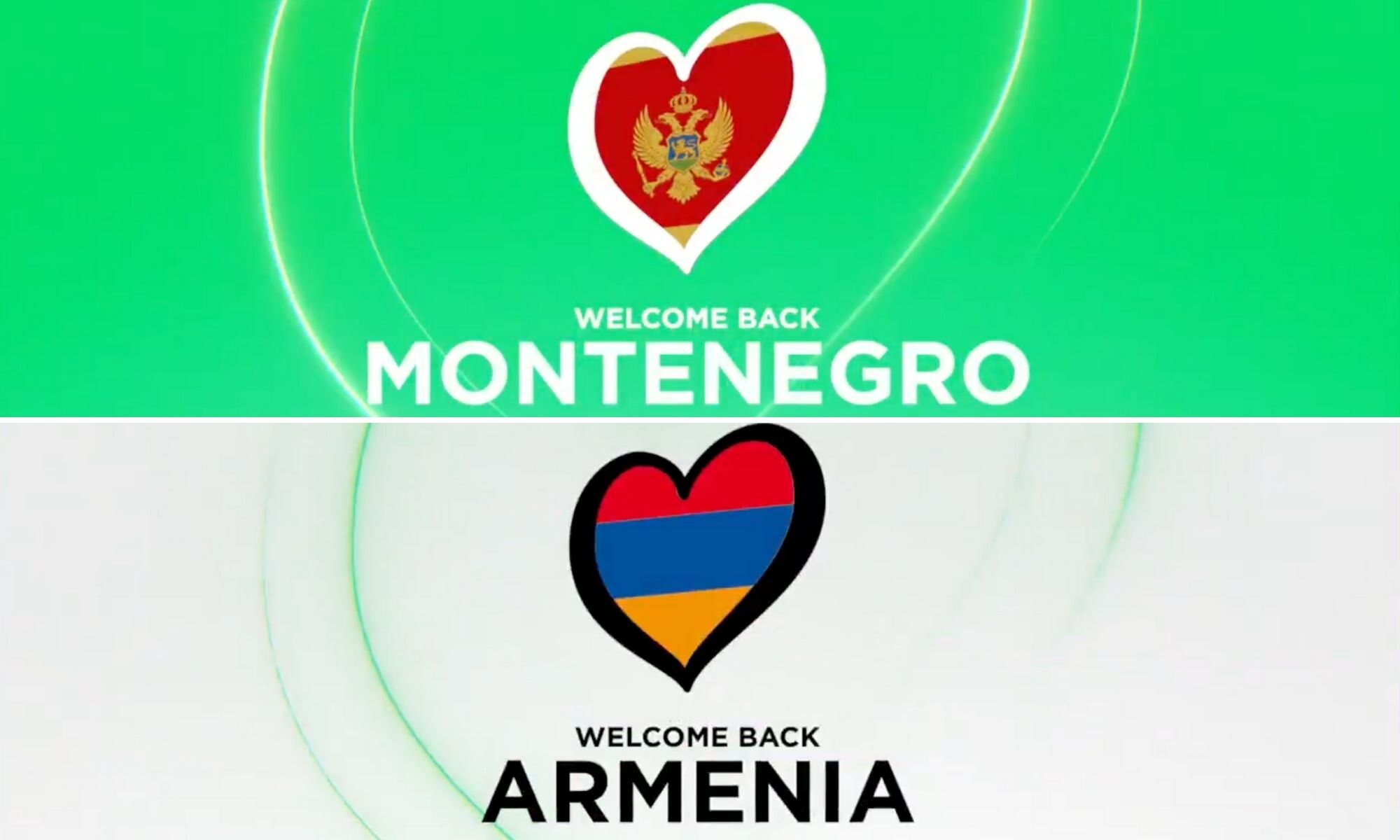 Montenegro y Armenia vuelven en Eurovisión 2022