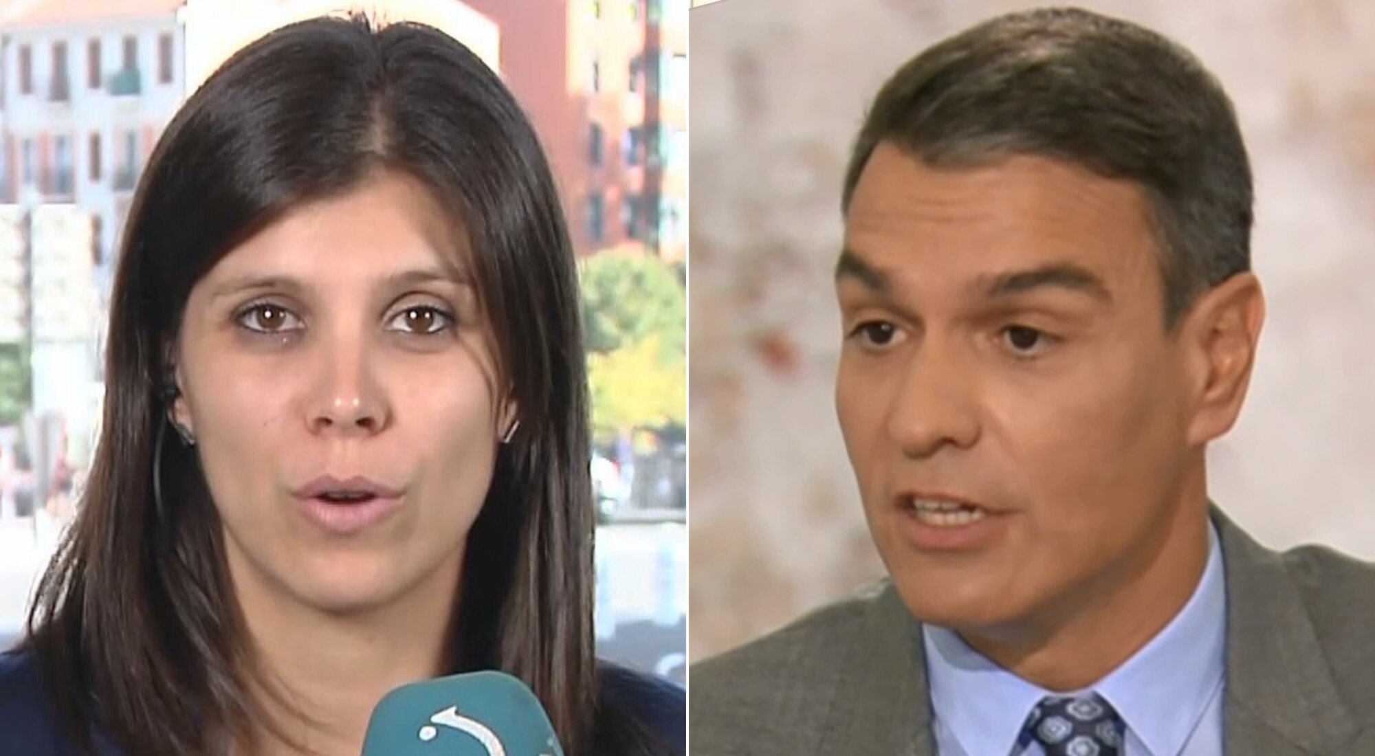 Marta Vilalta (ERC) y Pedro Sánchez (PSOE)