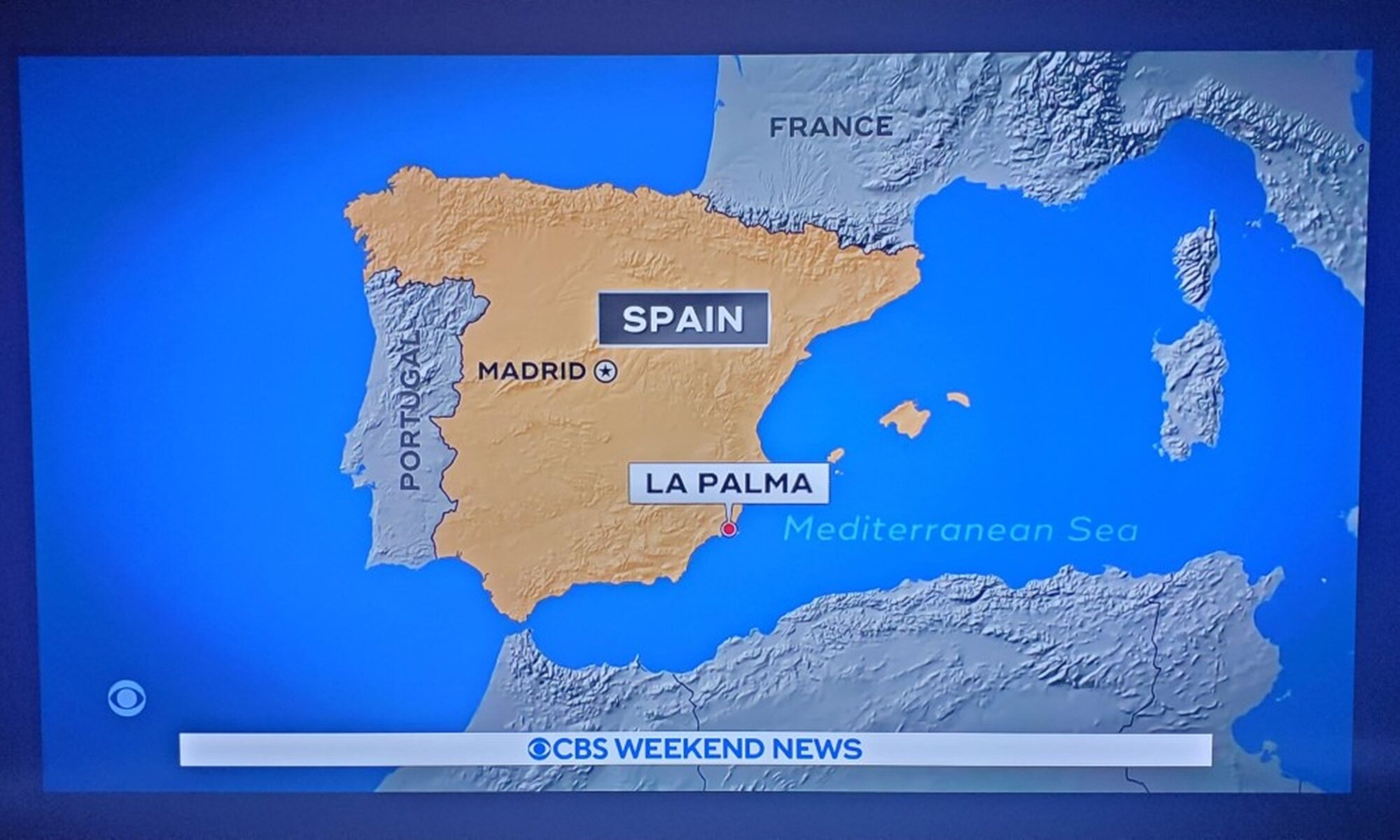 CBS ubica mal La Palma