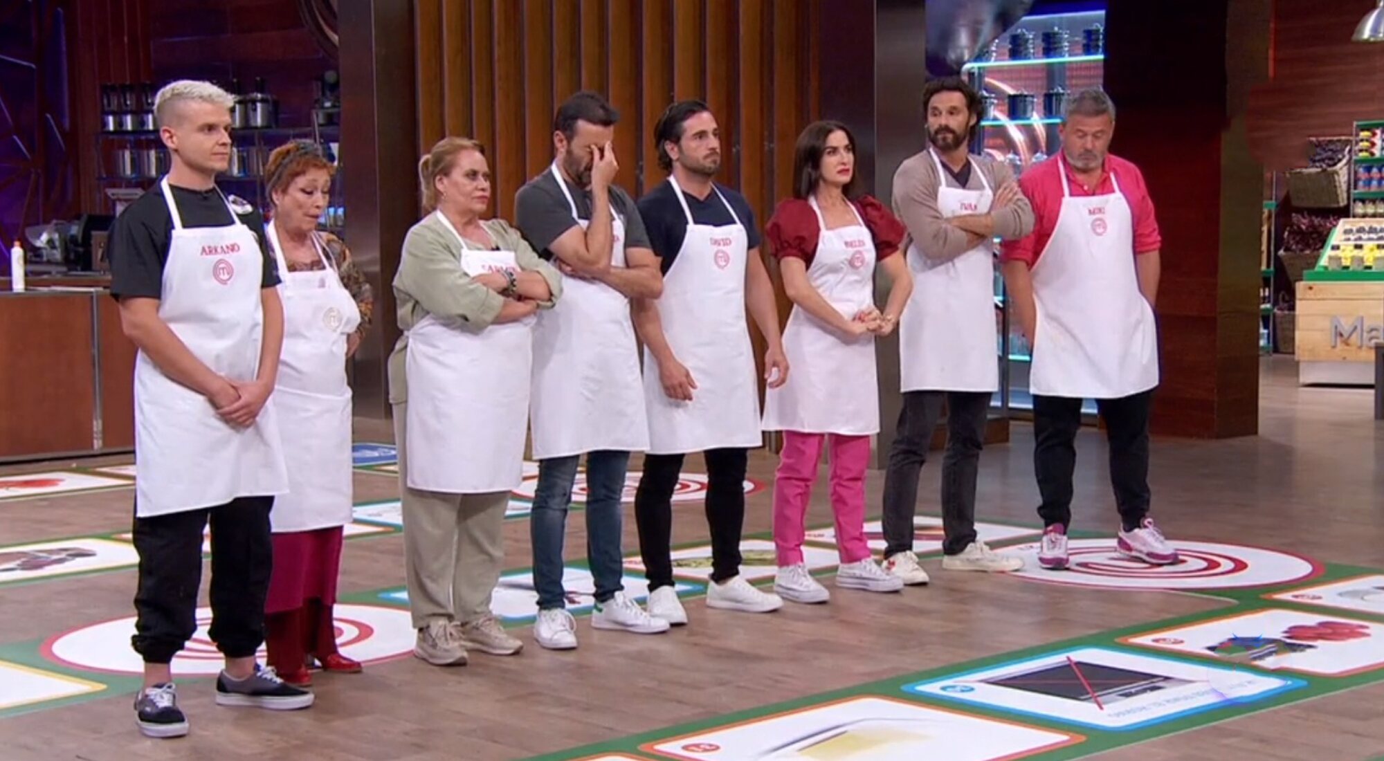 Los aspirantes de 'MasterChef Celebrity 6' antes de conocer la expulsión de Arkano