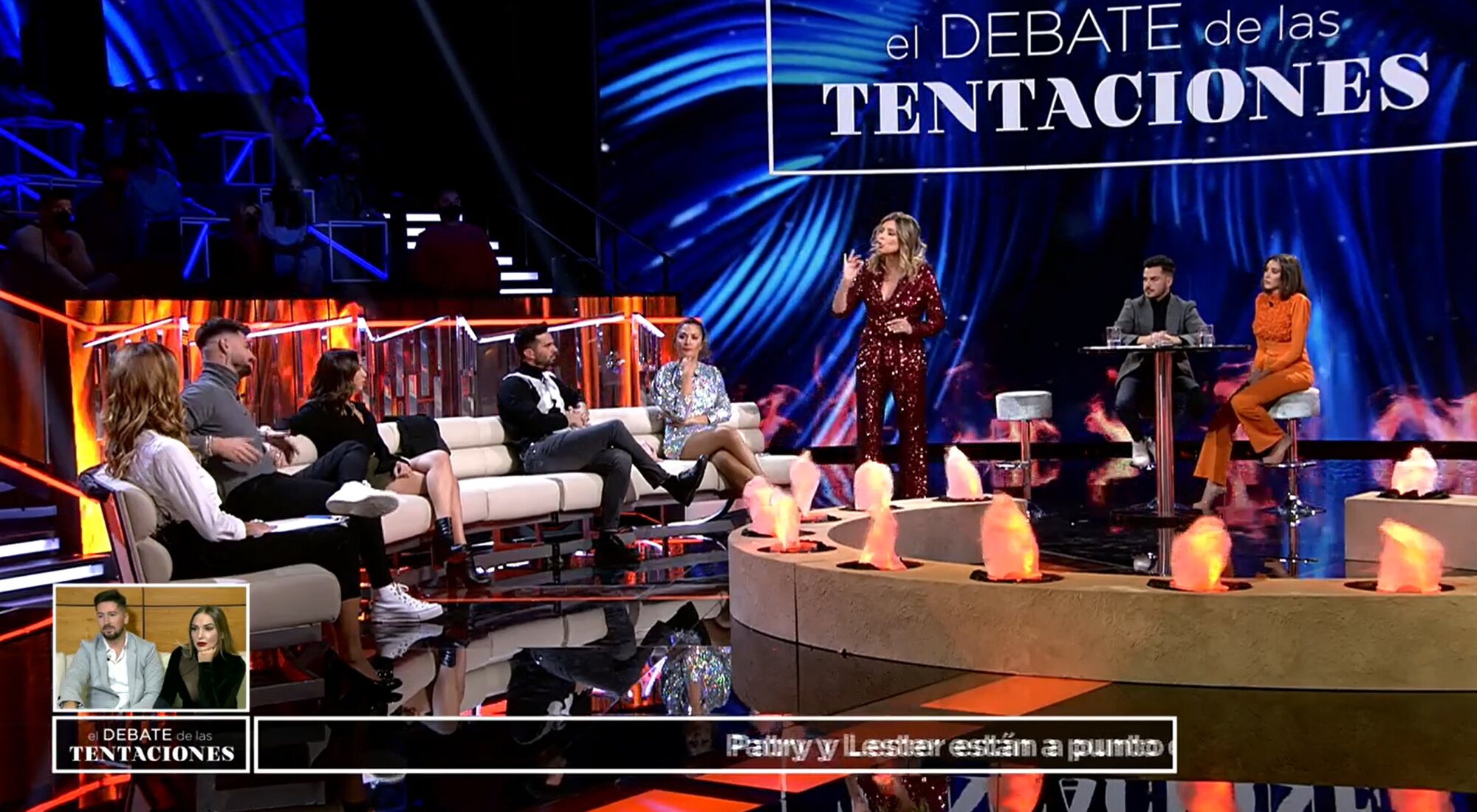 Sandra Barneda discute con Isaac y Lucía en el debate de 'La última tentación'