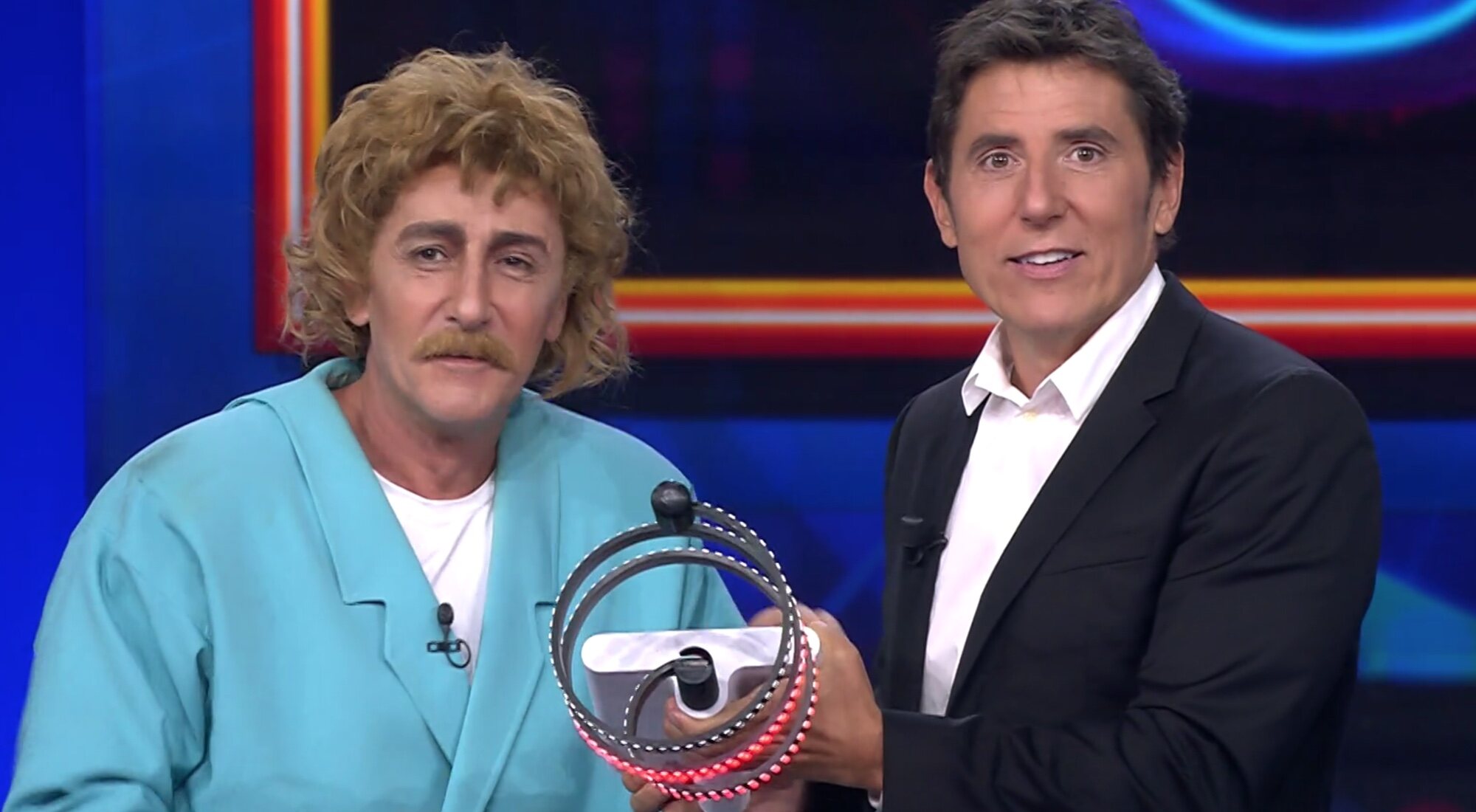 David Fernández y Manel Fuentes, en 'Tu cara me suena 9'