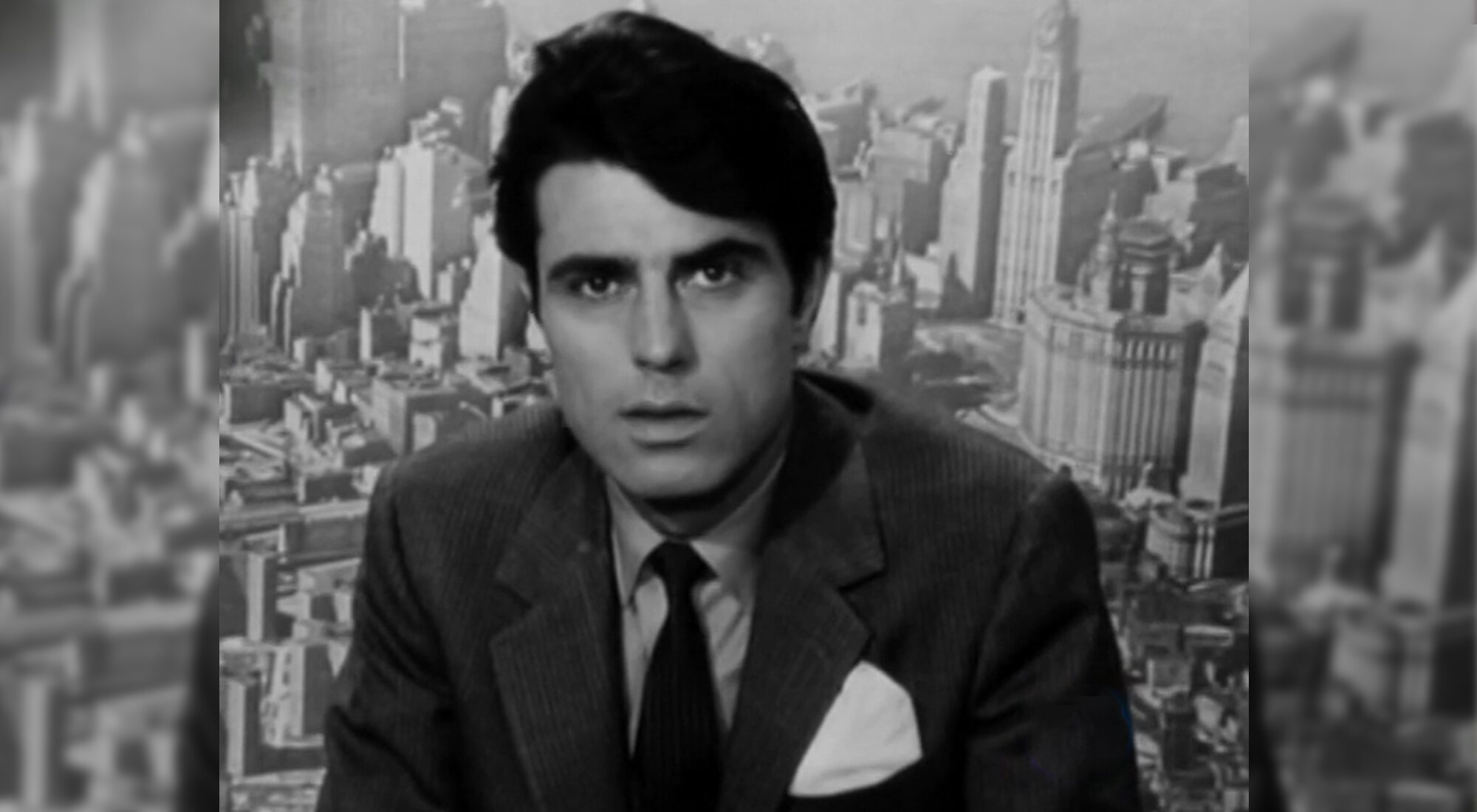 Jesús Hermida como corresponsal desde Nueva York en Televisión Española a finales de los 60