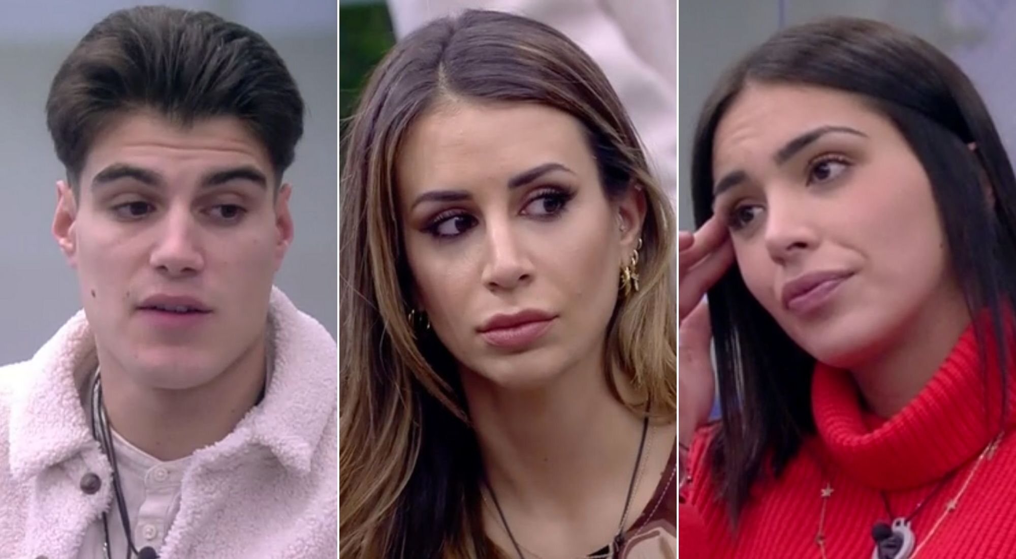 Cristina Porta, Julen de la Guerra y Sandra Pica, en 'Secret Story: La casa de los secretos'