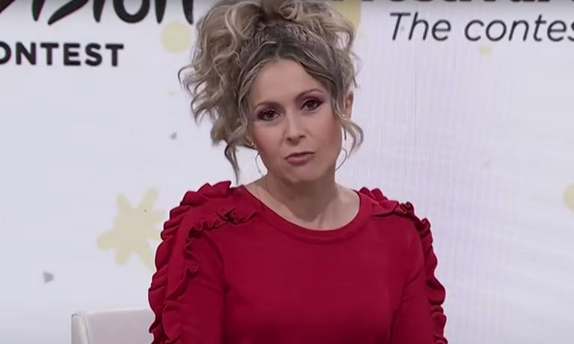 Eva Mora en la rueda de prensa sobre el Benidorm Fest