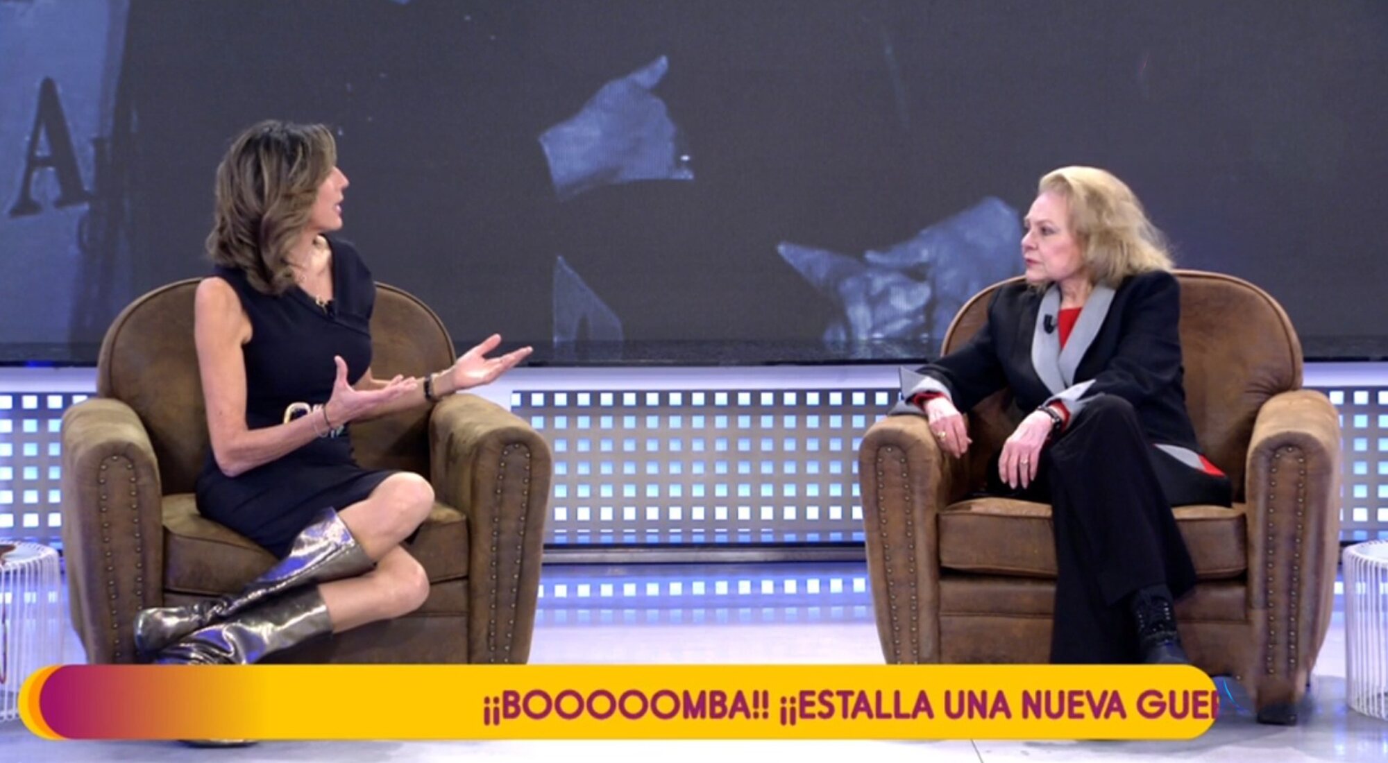 Paz Padilla en su encuentro con Mayra Gómez Kemp en &#39;Sálvame&#39;