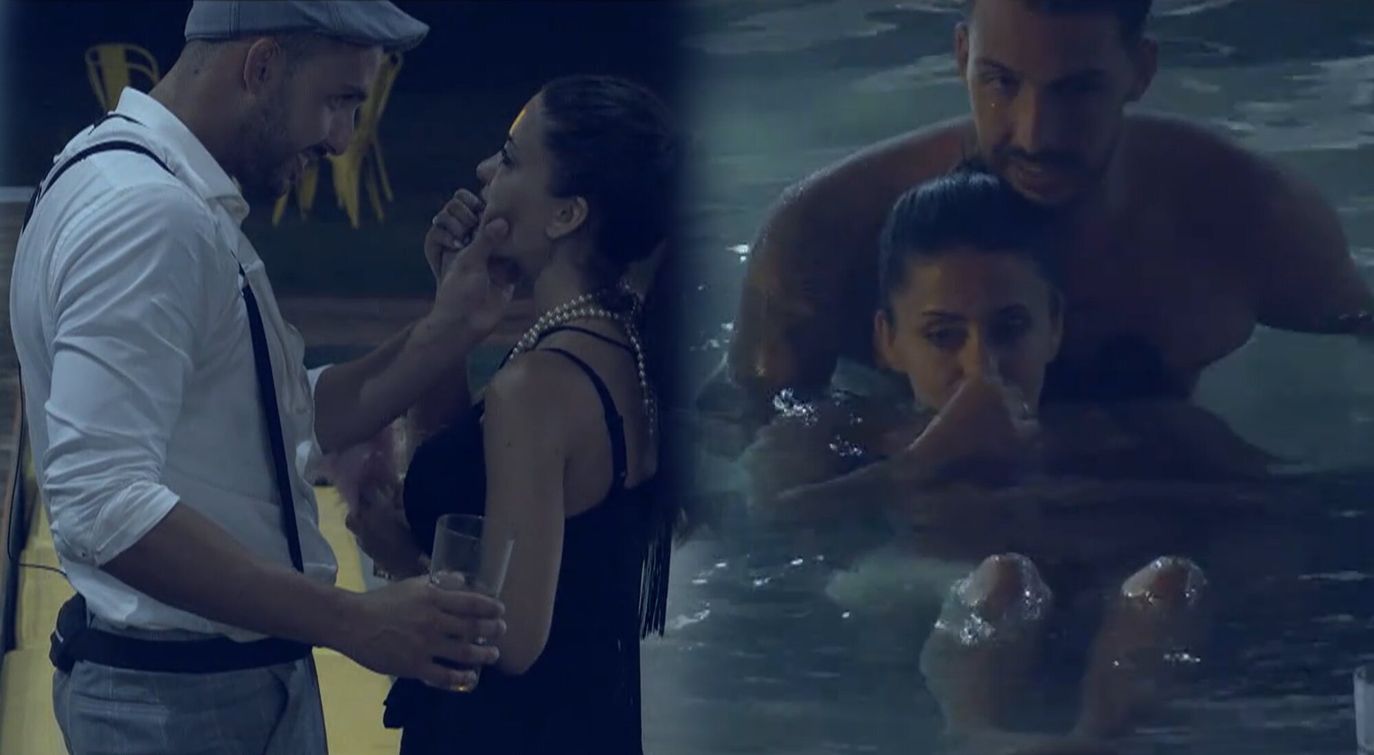 Suso y Rosario en las imágenes de la hoguera de Álvaro en &#39;La isla de las tentaciones&#39;