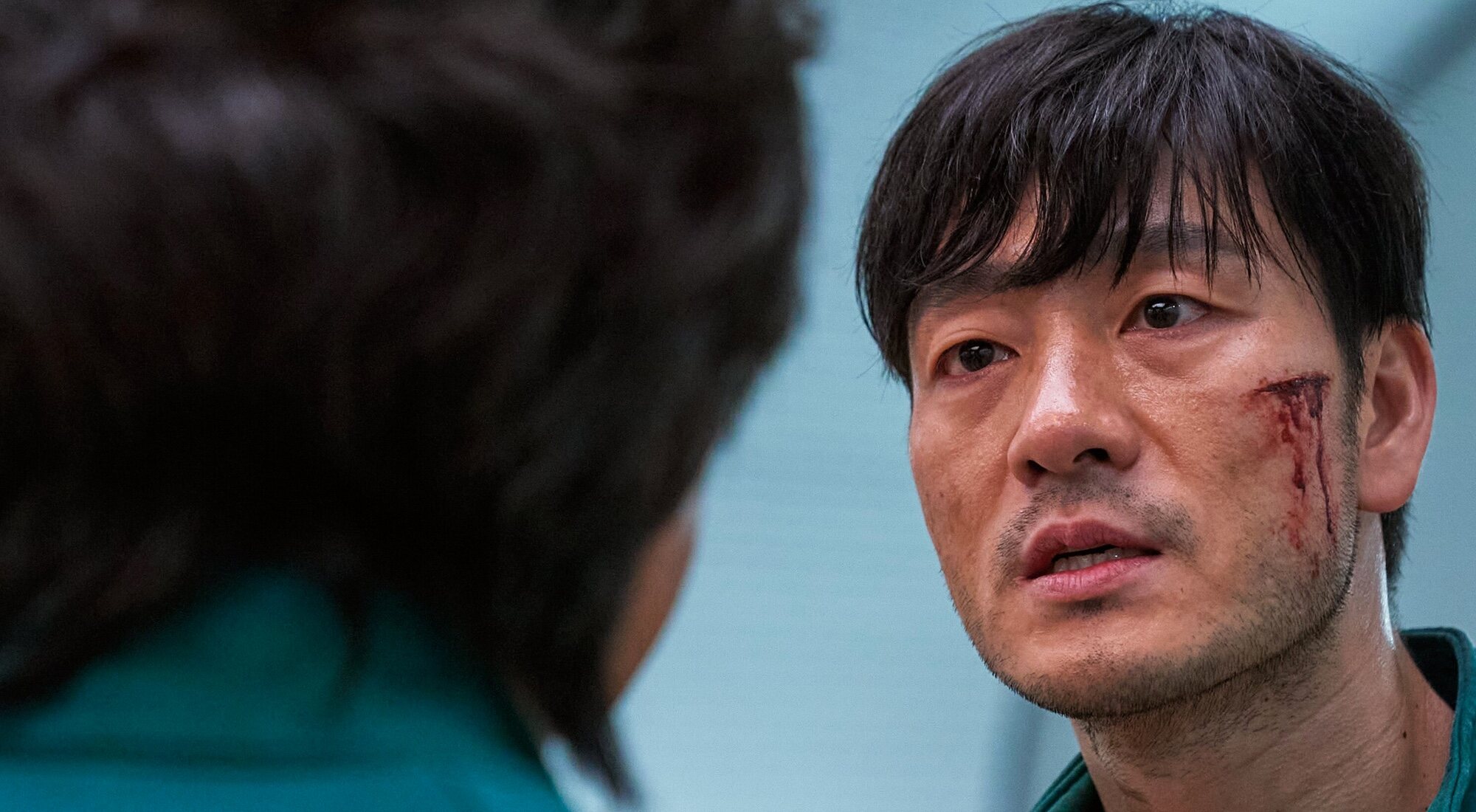 Park Hae-soo, en una de las escenas de 'El juego del calamar'