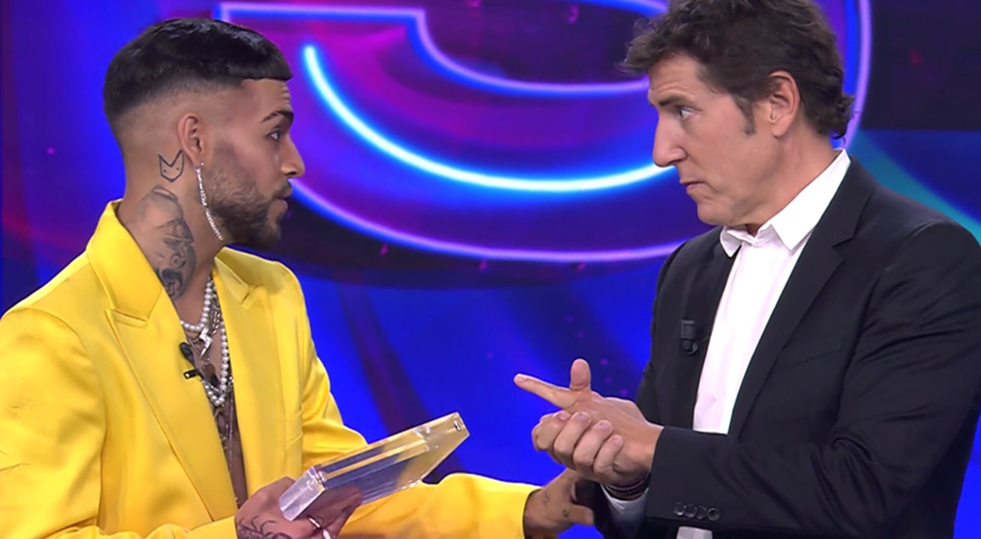 Agoney y Manel Fuentes en la gala 5 de &#39;Tu cara me suena 9&#39;