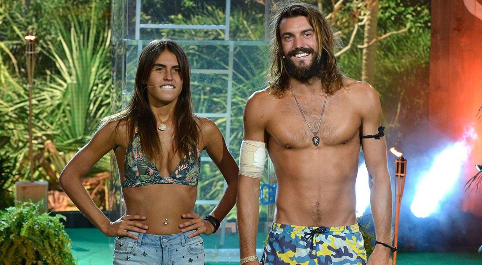 Sofía Suescun y Logan Sampedro, en 'Supervivientes 2018'