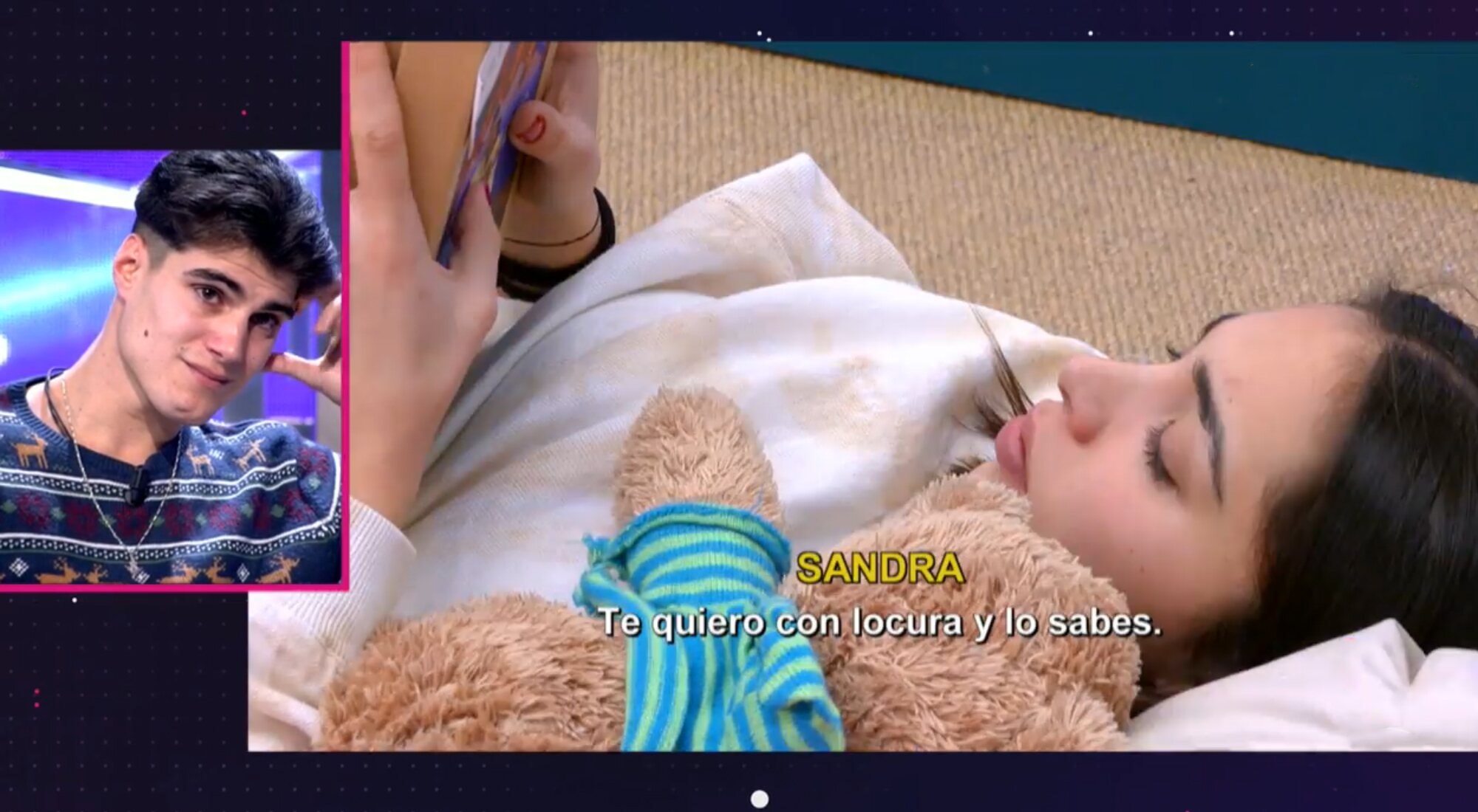 Julen rompe a llorar al ver sufrir a Sandra Pica por su marcha de 'Secret Story'