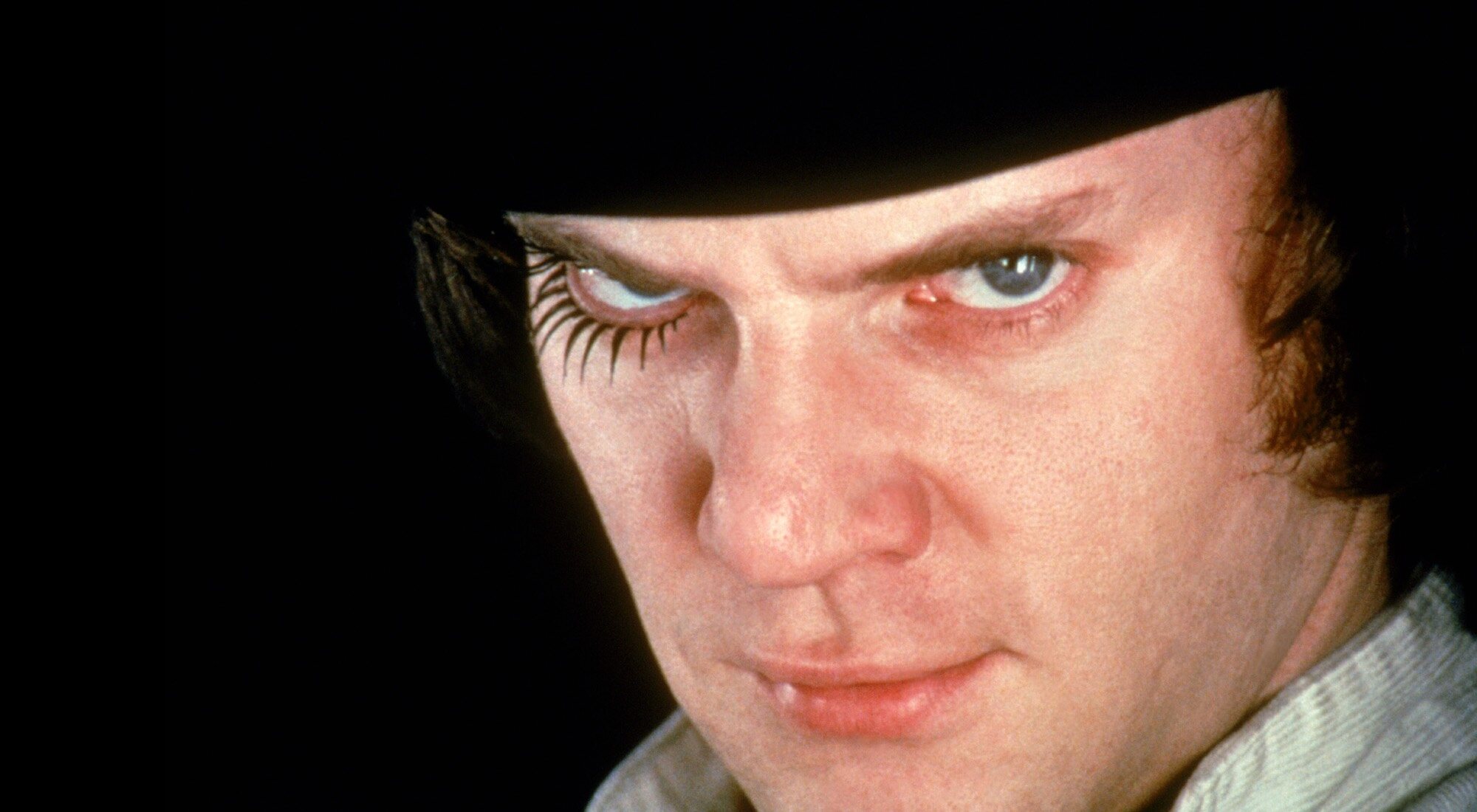 Malcolm McDowell, en "La naranja mecánica"