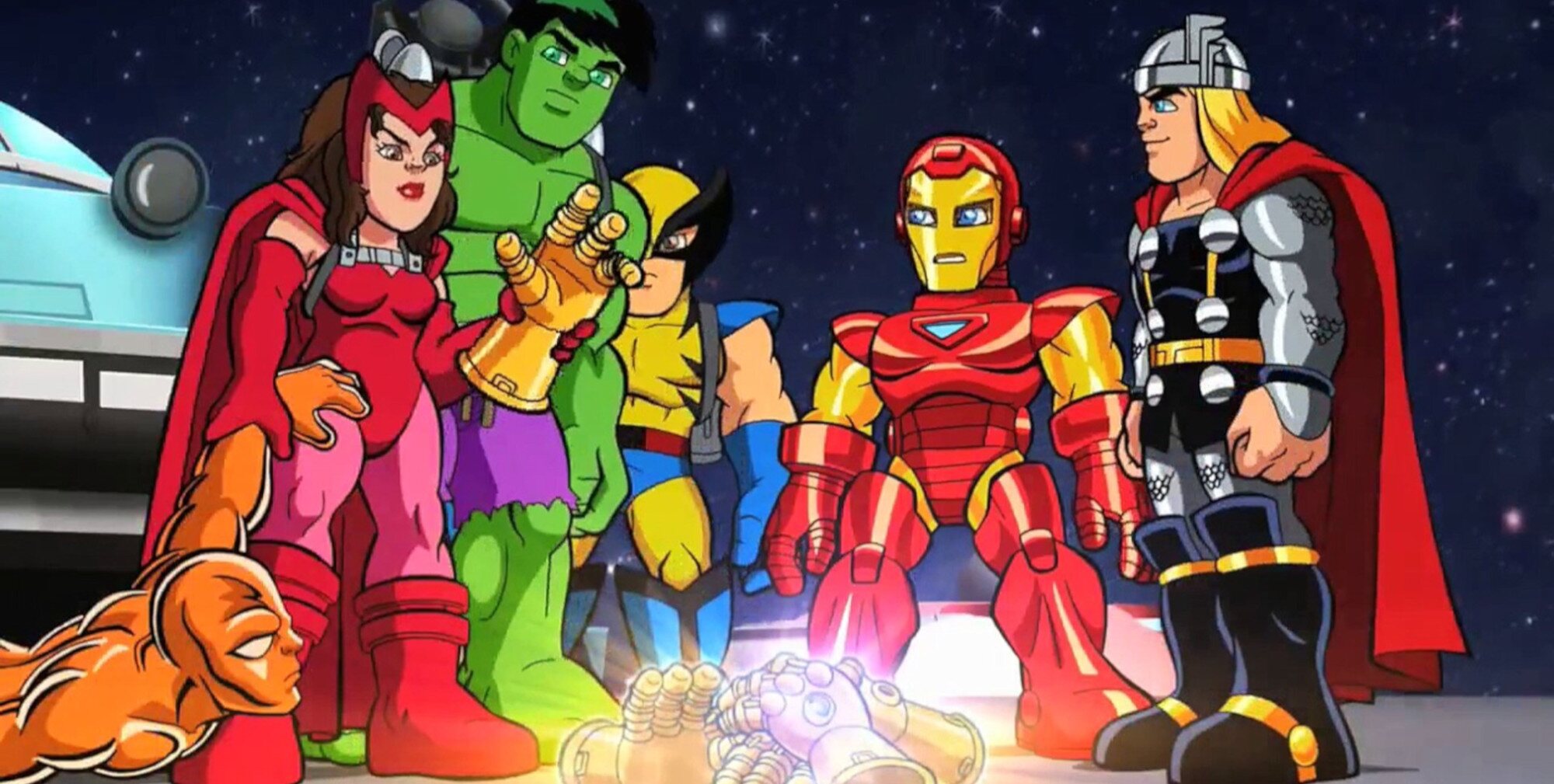 Los héroes de 'Super Hero Squad' reúnen guanteletes del infinito