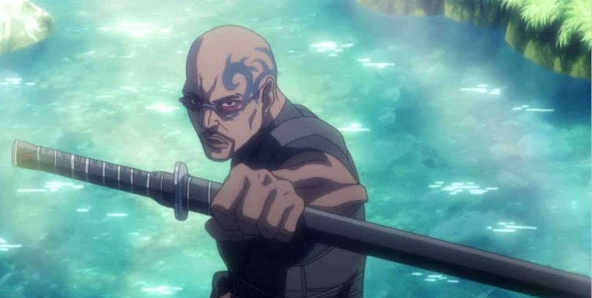 Blade blande una katana en su versión anime