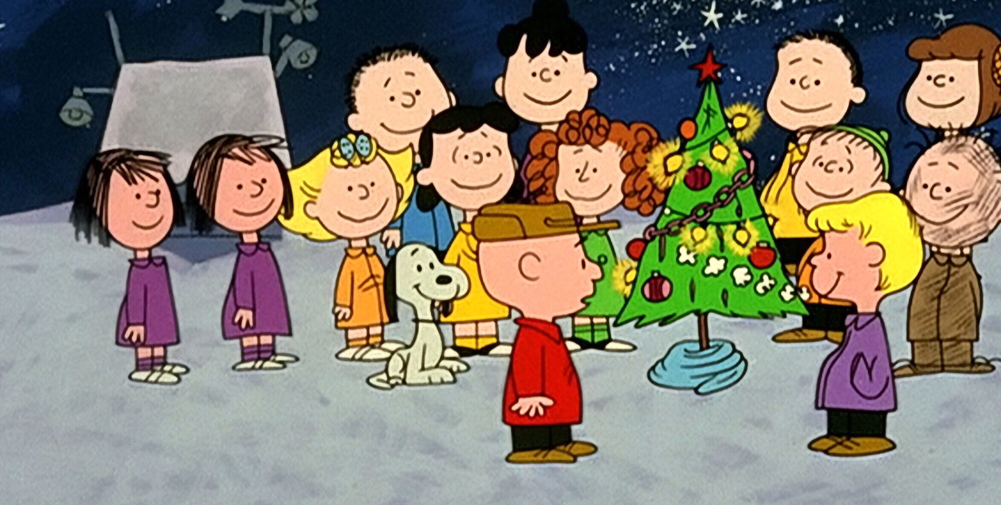 El elenco de 'La navidad de Charlie Brown'