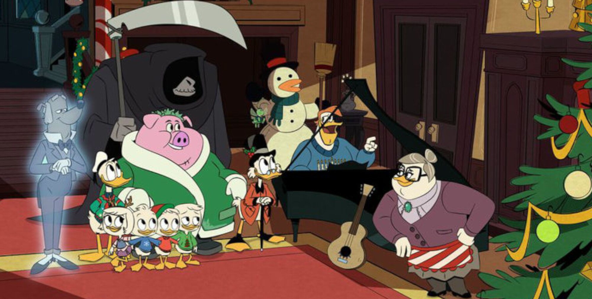 El elenco de 'Patoaventuras' celebra la Navidad