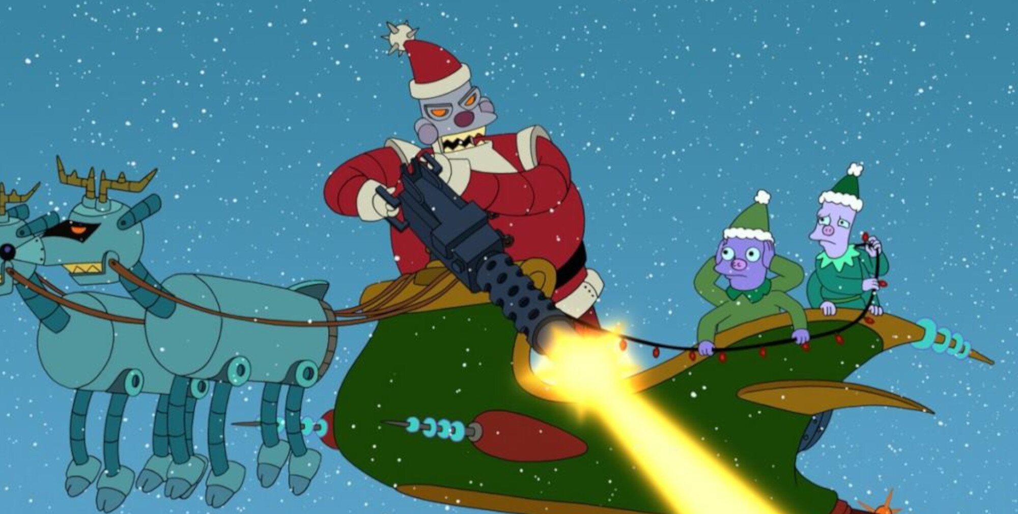 Robo Santa Claus, la versión malvada de Papá Noel en 'Futurama'