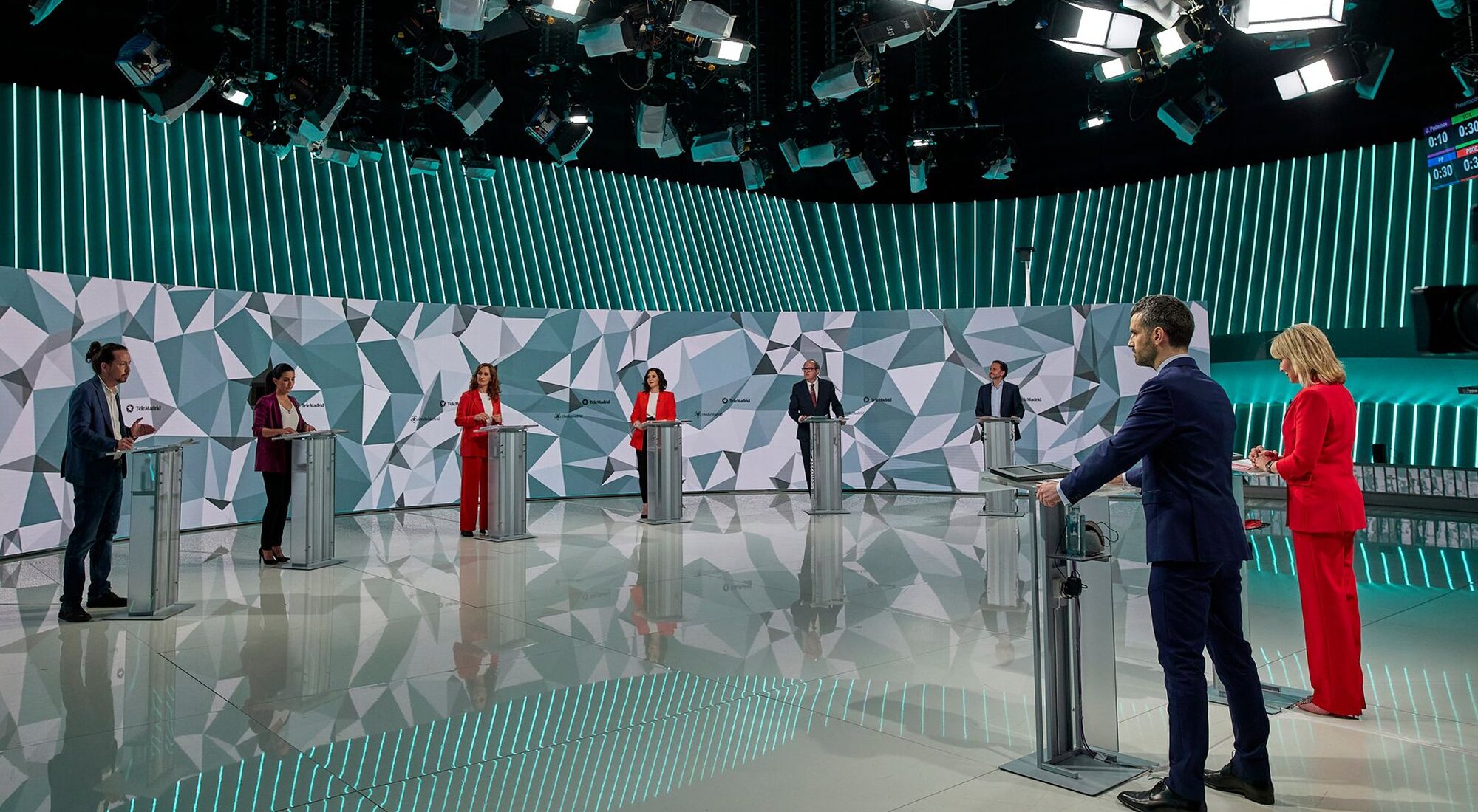Los candidatos a la presidencia de la Comunidad de Madrid en el debate